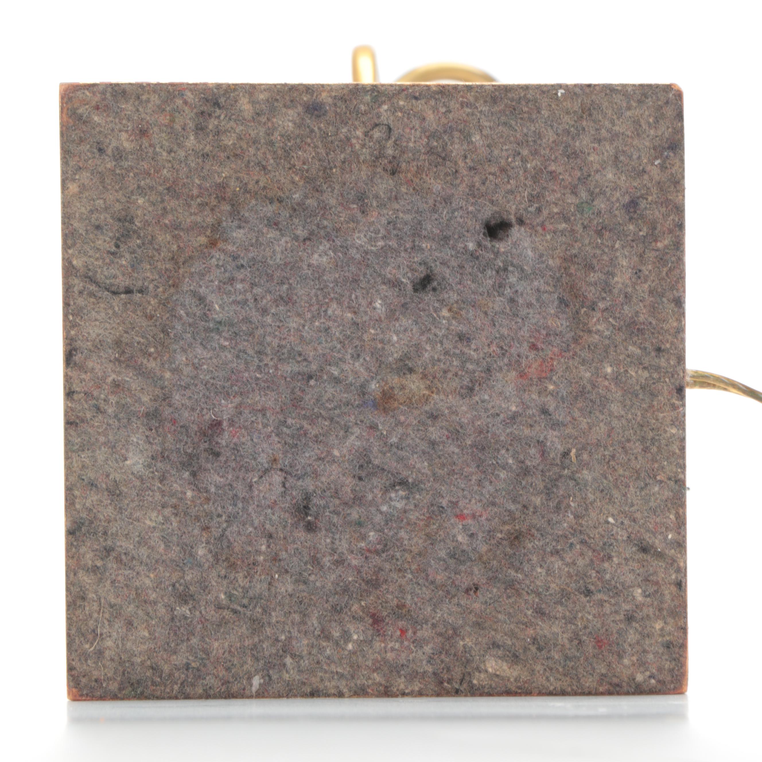 Marbro Lamp Co. New World Style Gilt Decorated Porcelain Table Lamp