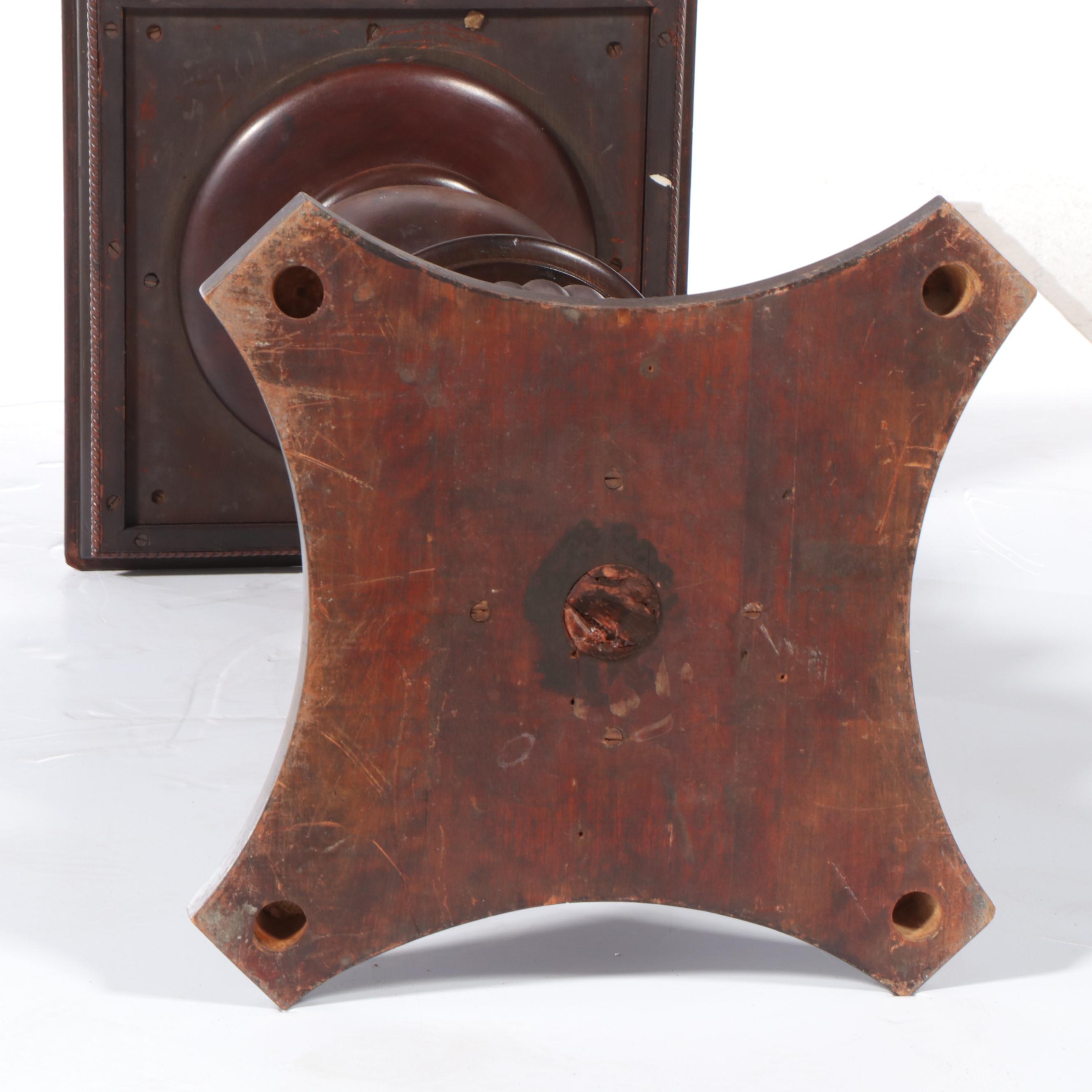 Late Victorian Walnut Open Barley Twist Pedestal