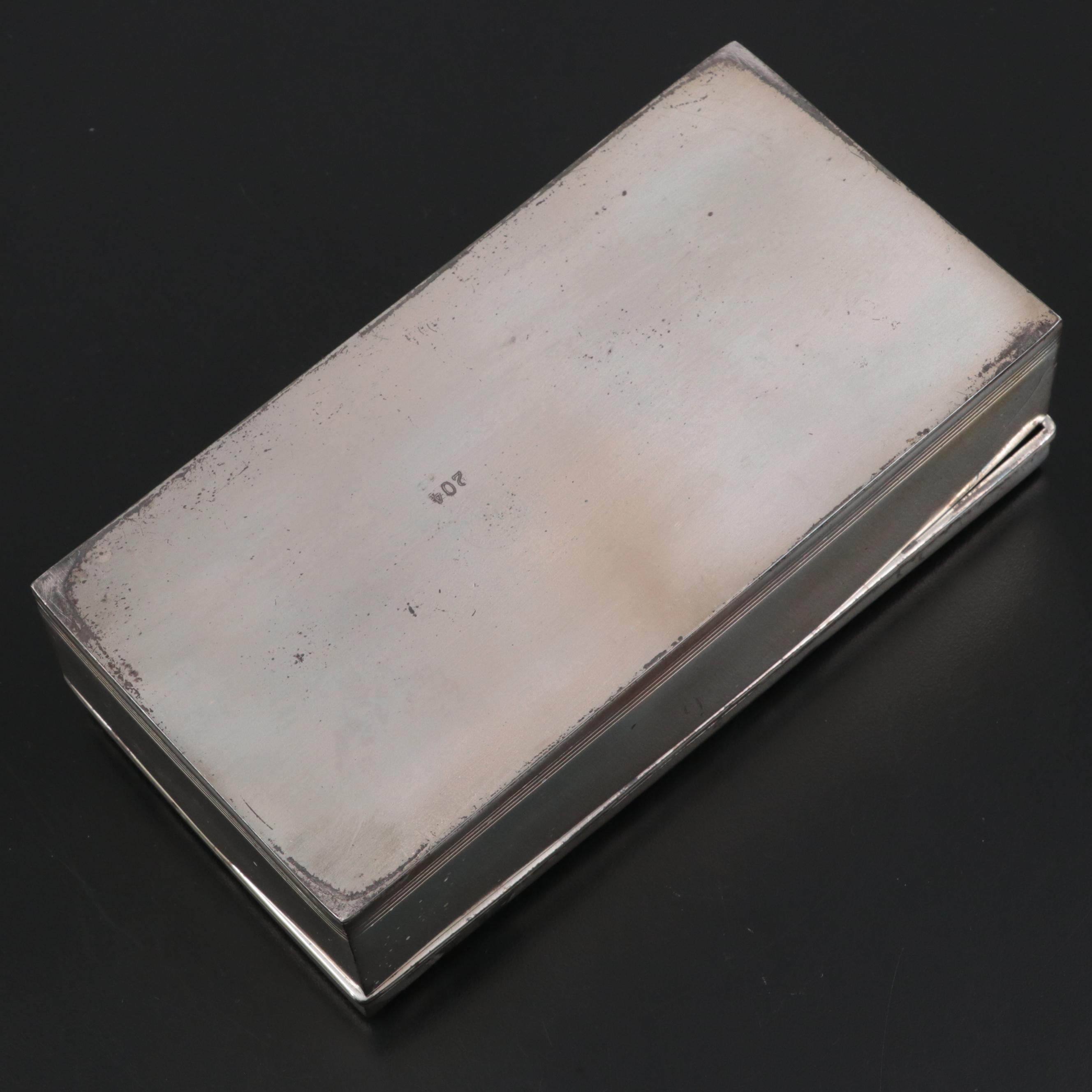 Forbes Silver Co. Art Nouveau Water Iris Motif Silver Plate Box