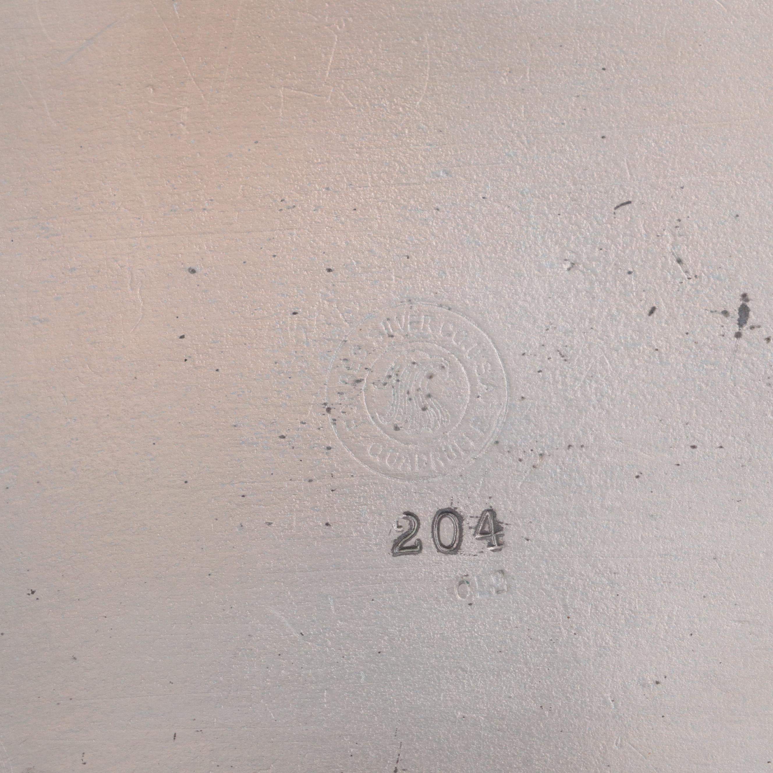 Forbes Silver Co. Art Nouveau Water Iris Motif Silver Plate Box