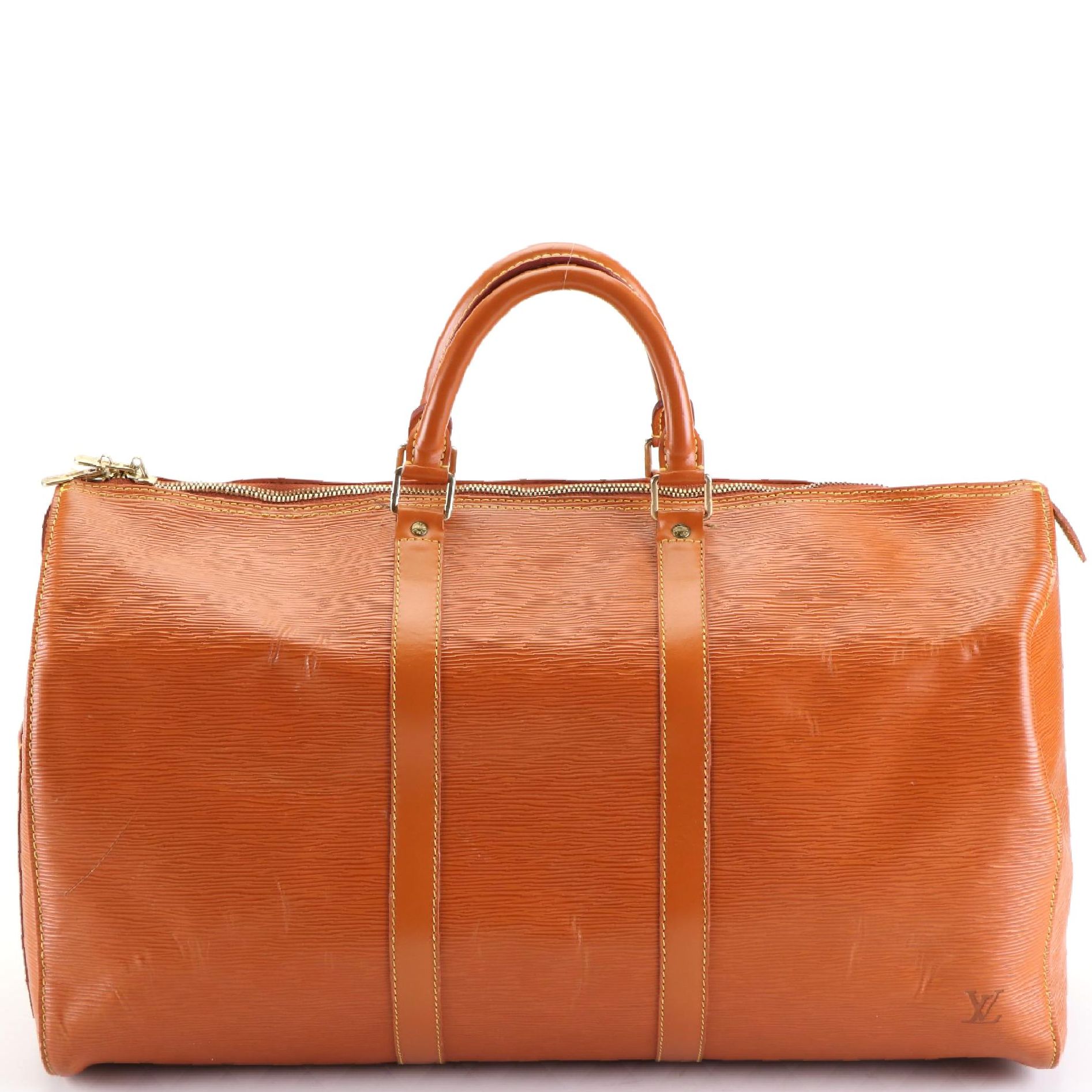 Louis Vuitton Keepall 50 in Cipango Gold Epi and Smooth Leather