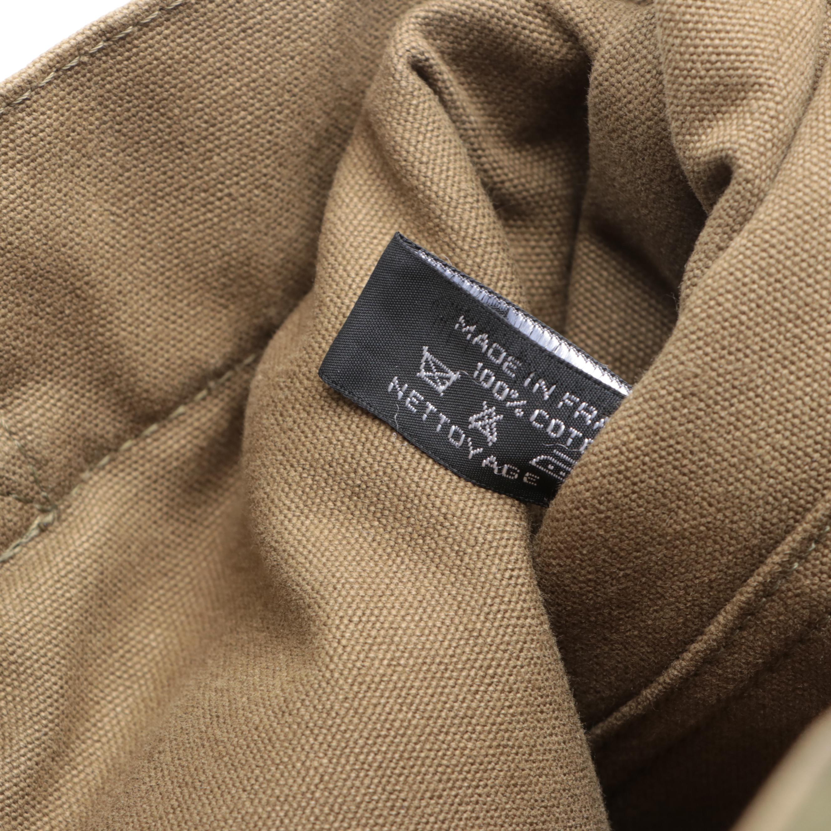 Hermès Fourre Tout MM in Khaki Green Cotton Canvas