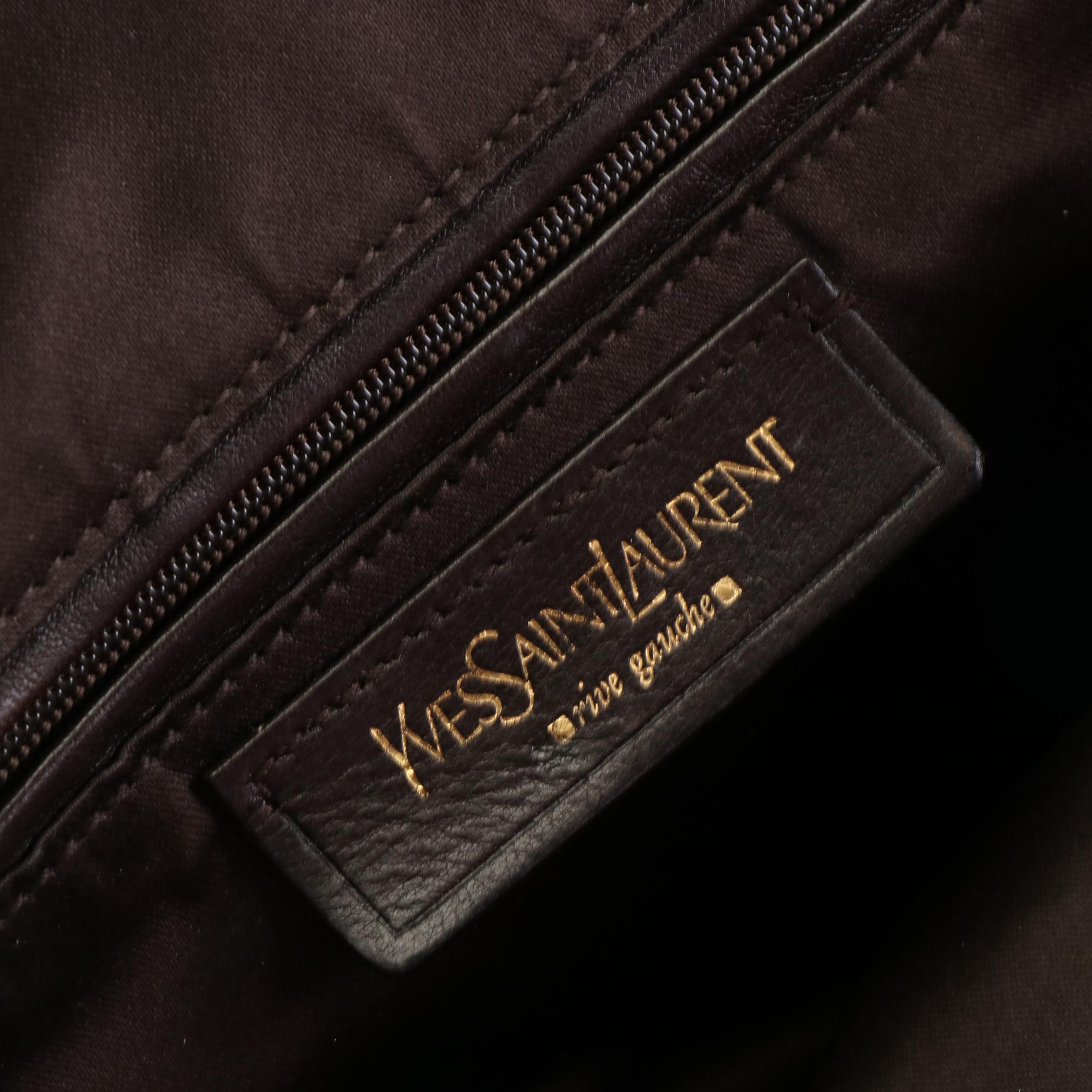 Yves Saint Laurent Muse Domed Bag in Calfskin Leather