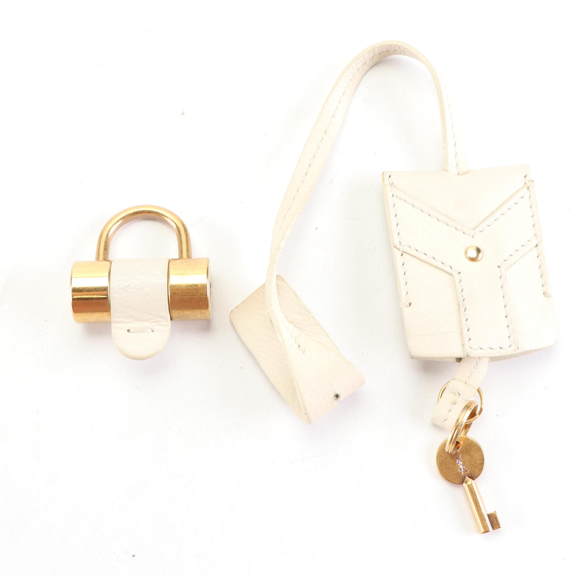 Yves Saint Laurent Muse Domed Bag in Calfskin Leather