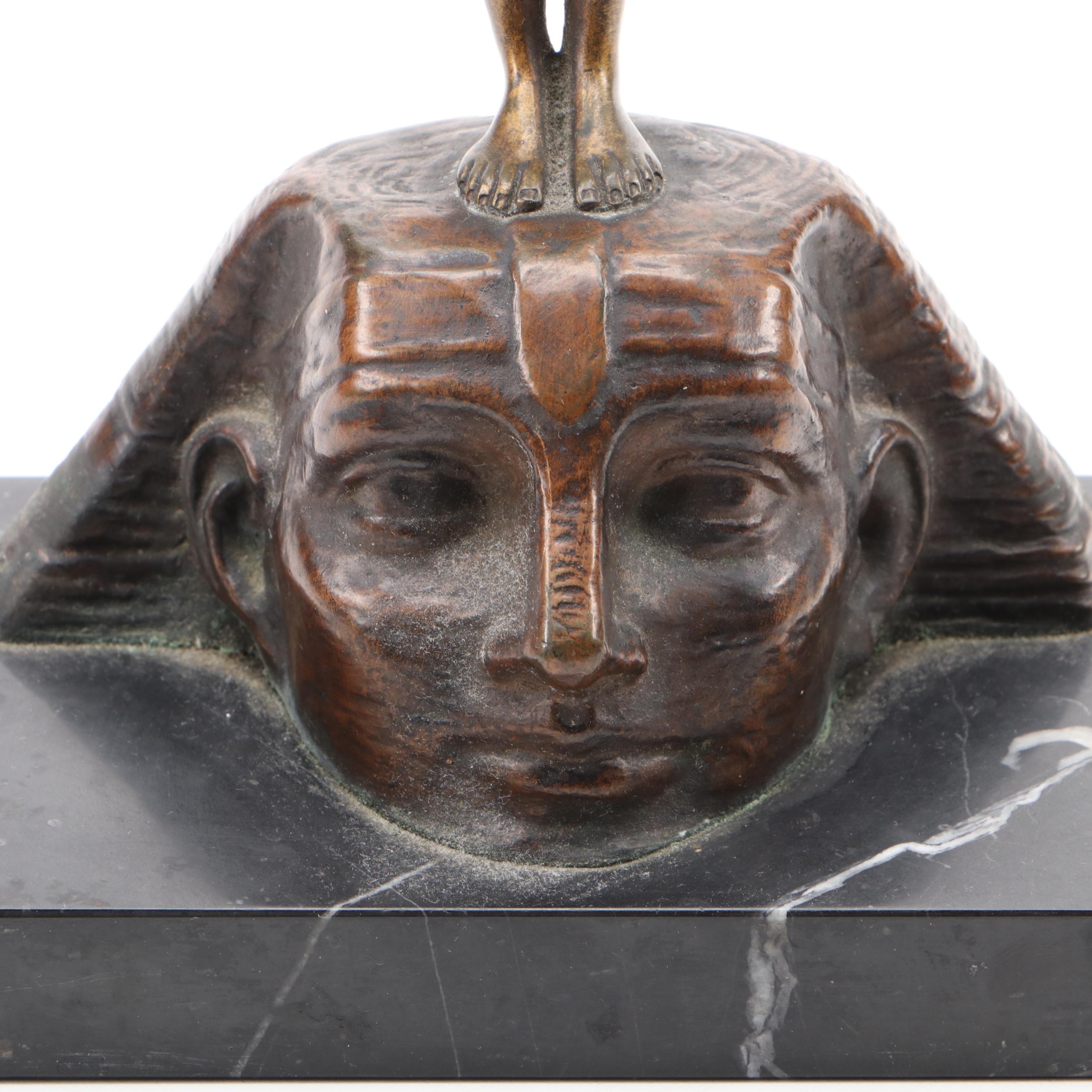 Egyptian Revival Austrian Cold-Painted Bronze Sculpture after Andor Ruff
