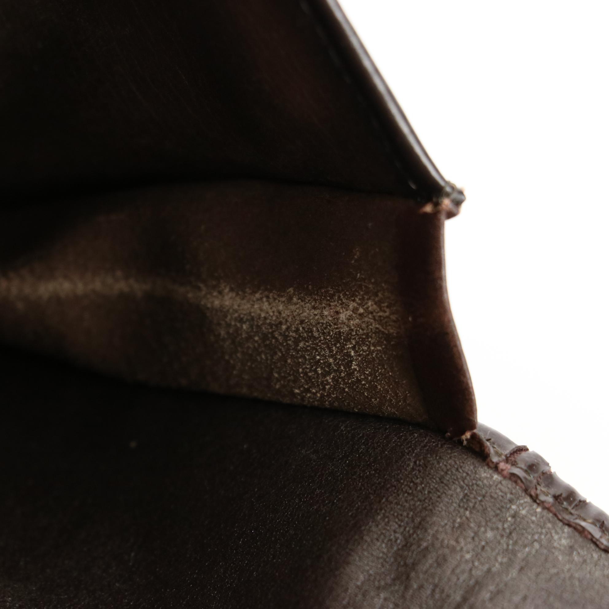 Christian Dior Bifold Long Wallet  in Oblique Canvas and Brown Leather