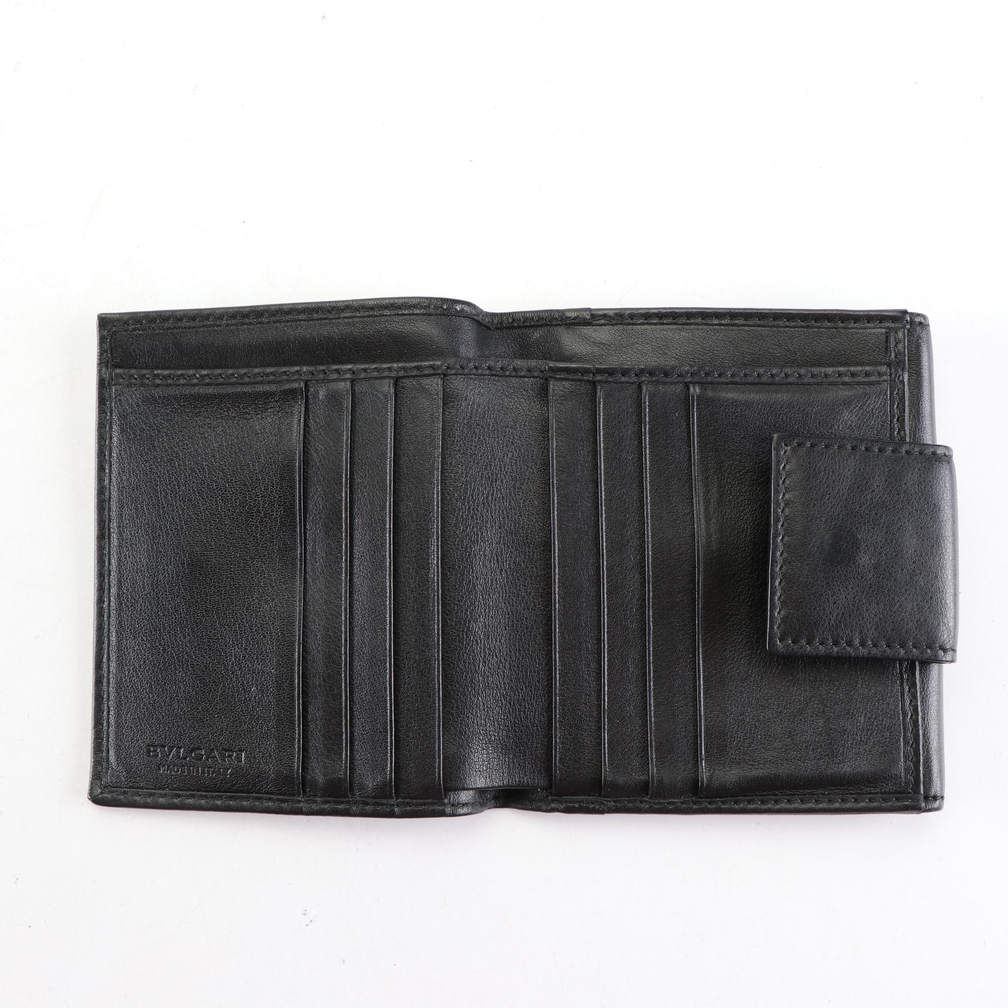 BVLGARI Compact Wallet in Leather