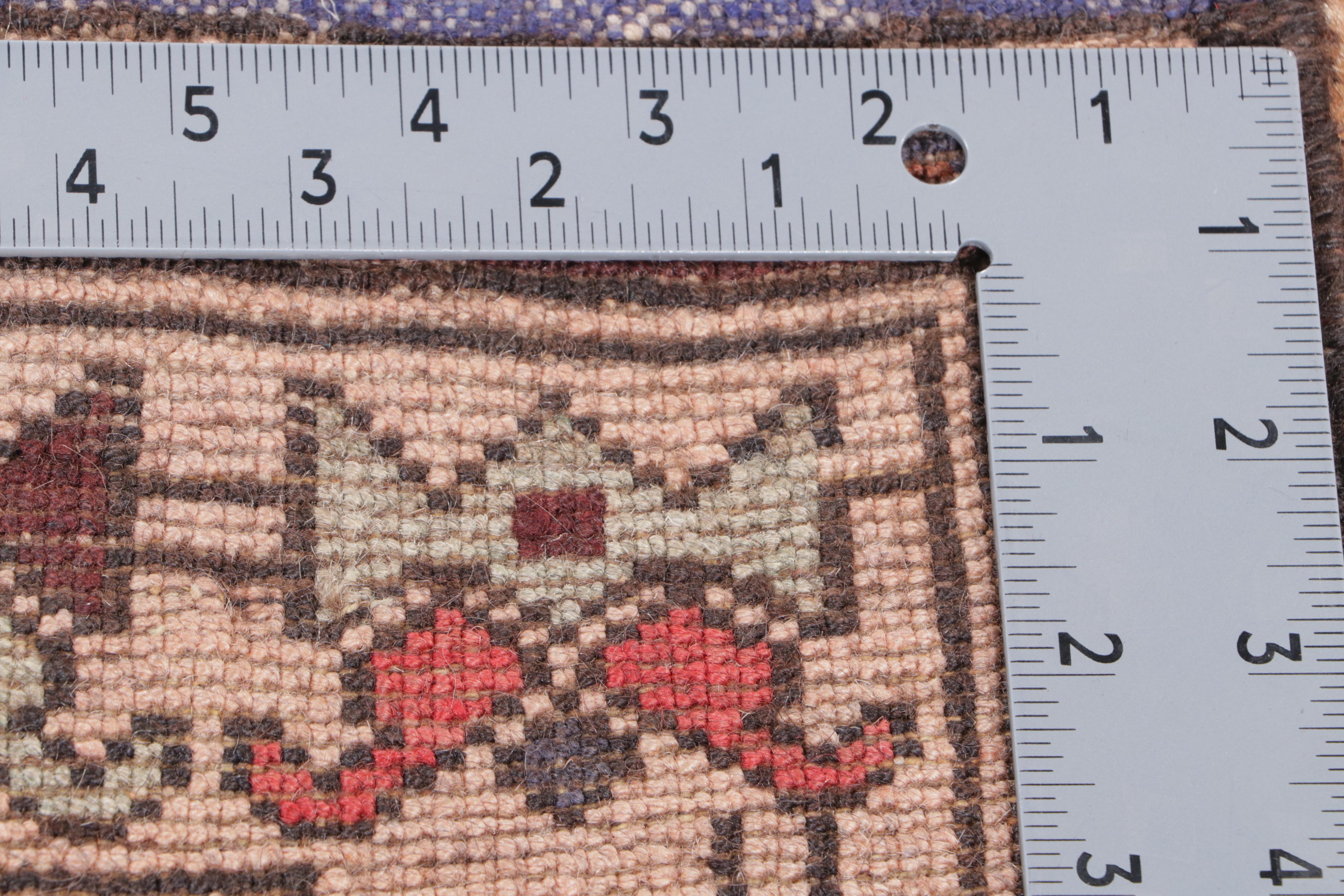 2'11 x 4'4 Hand-Knotted Afghan Baluch Accent Rug