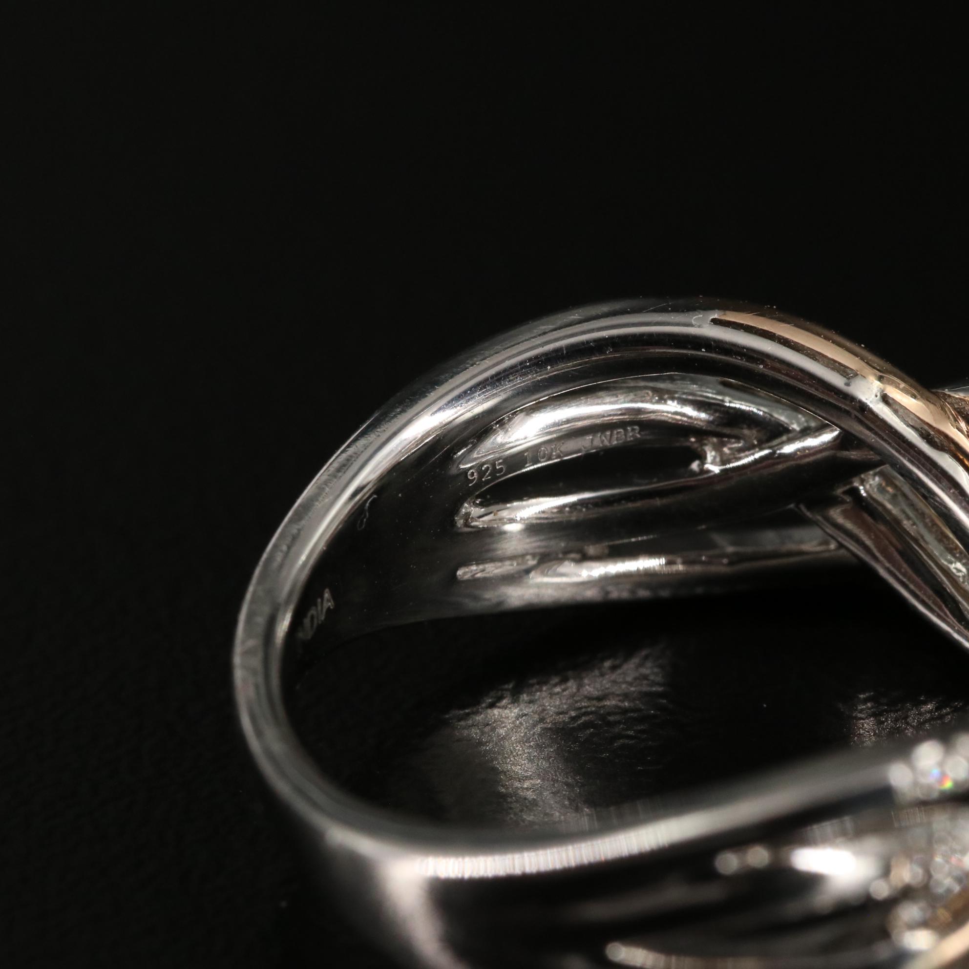 Sterling 0.14 CTW Diamond Ring