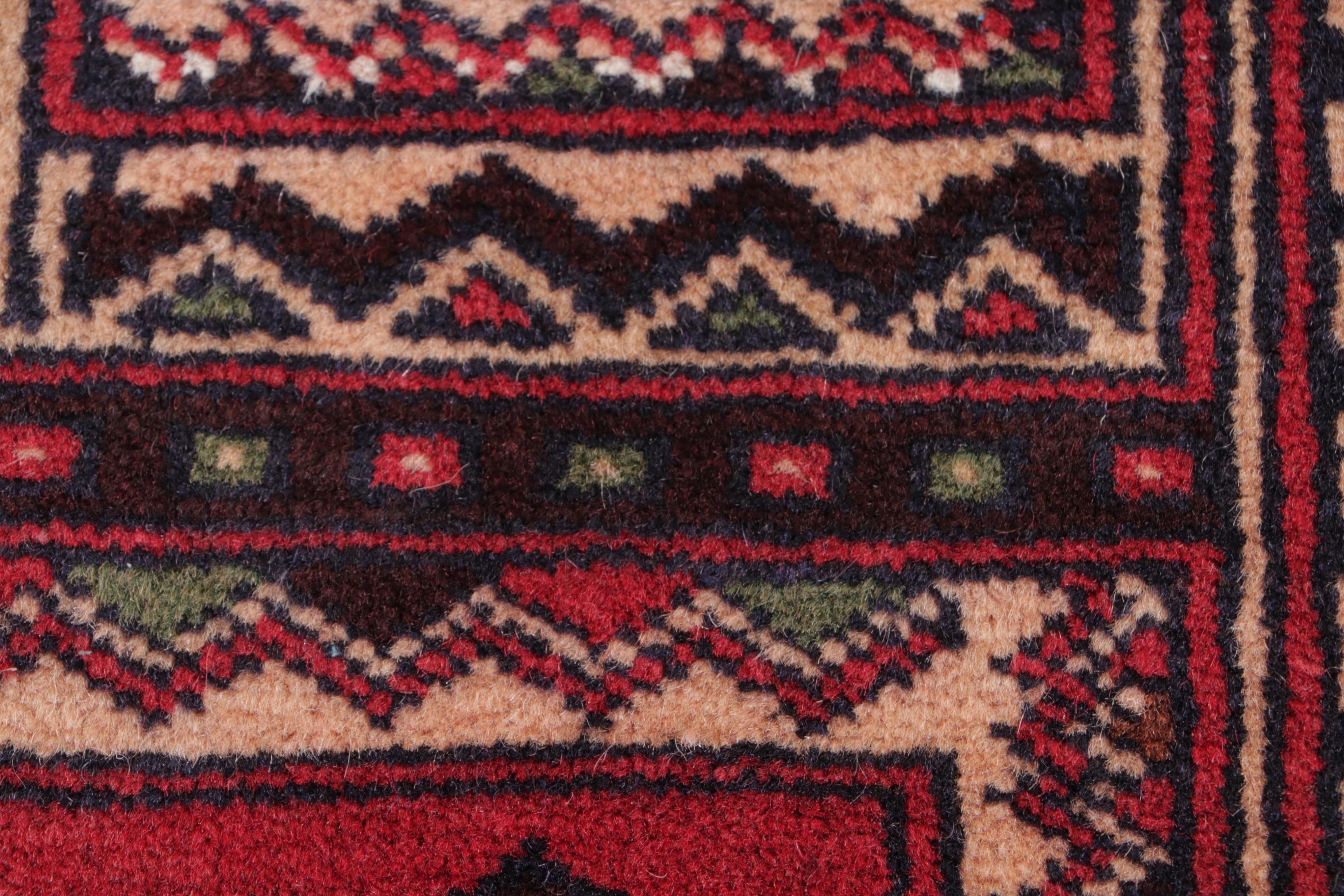 3'3 x 4'11 Hand-Knotted Afghan Baluch Pictorial Accent Rug