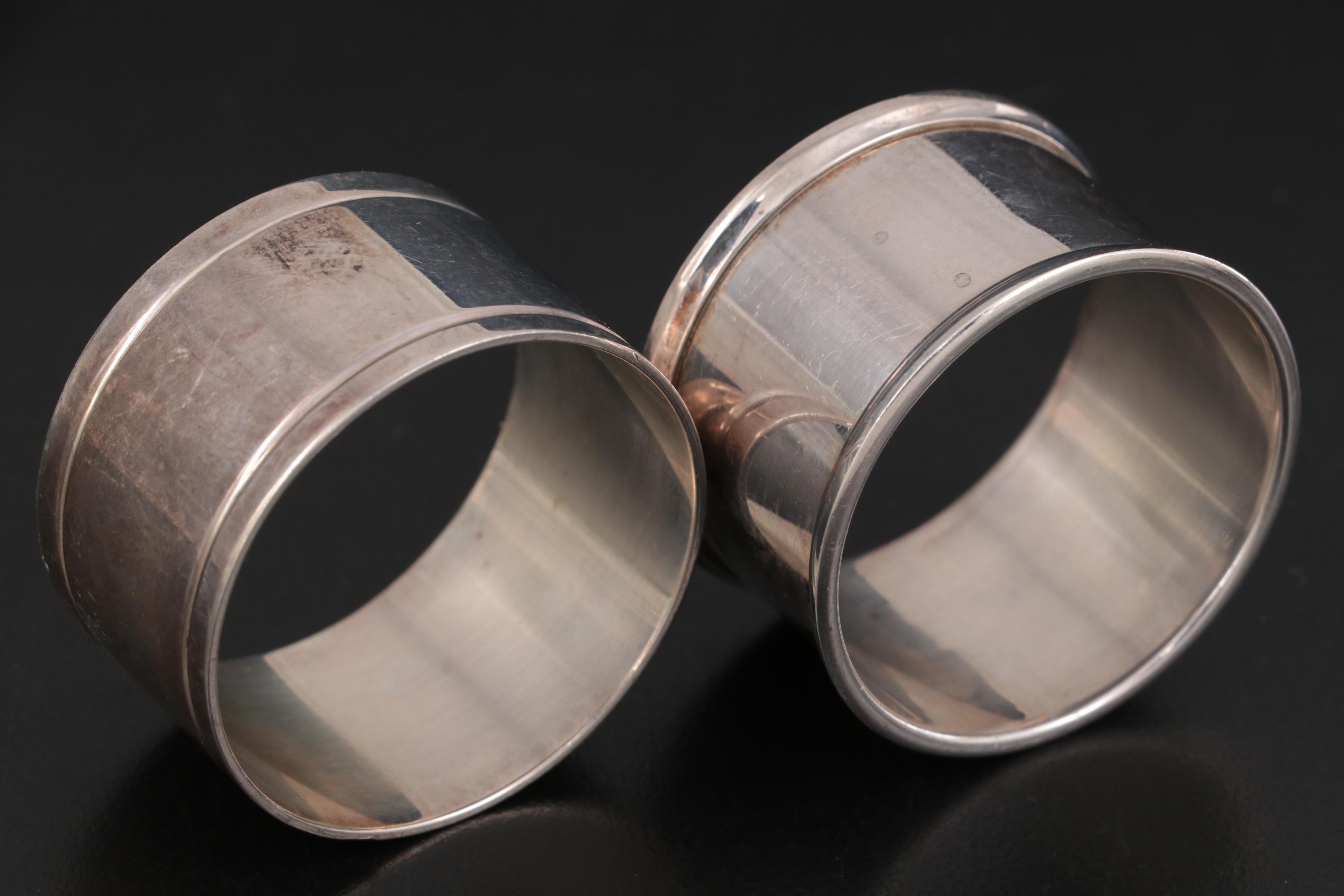 Tiffany & Co. English and American Sterling Silver Napkin Rings