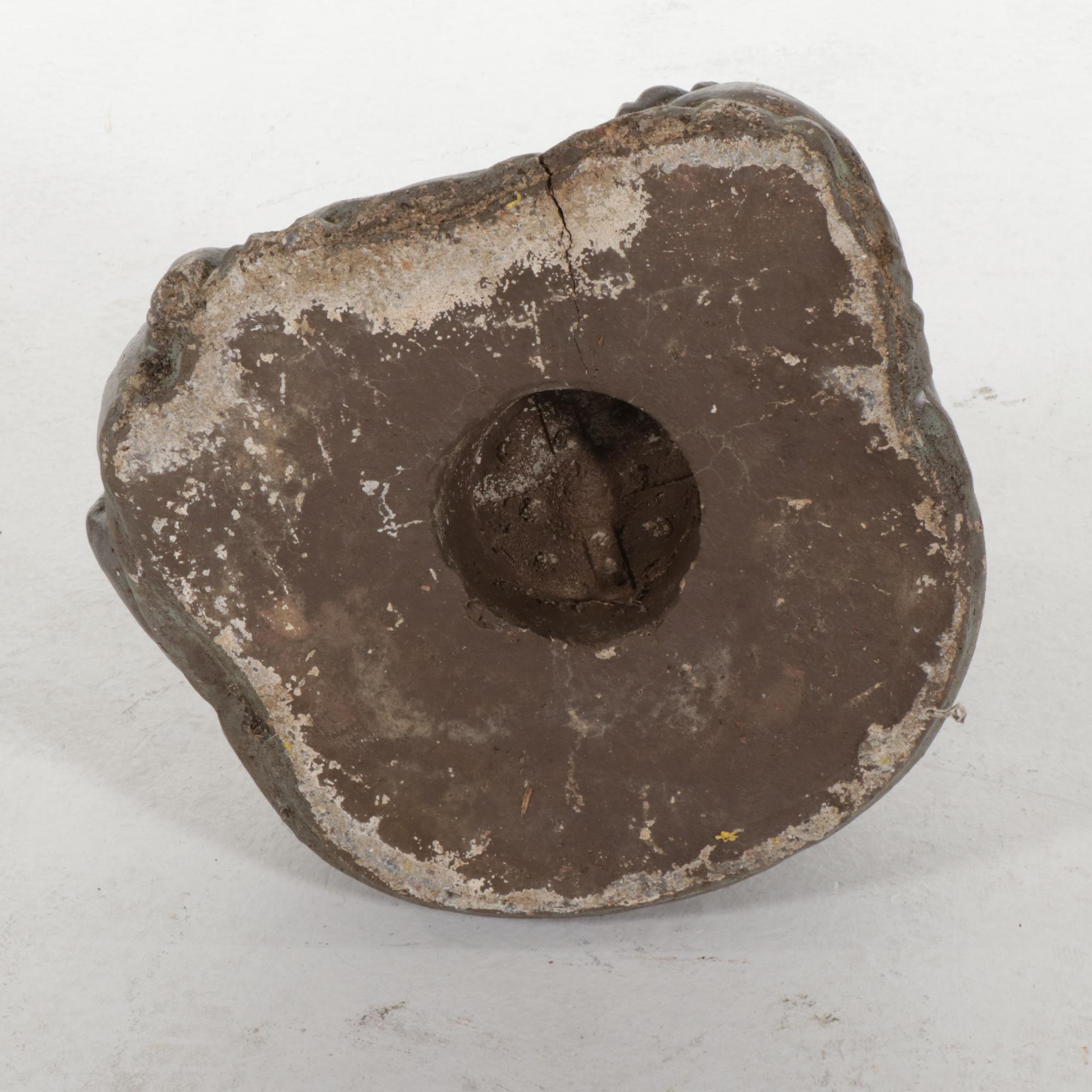 Painted Concrete Buddha Garden Statue