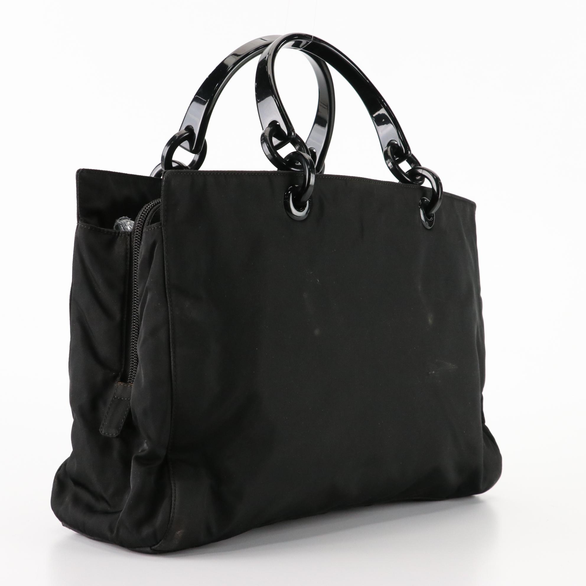 Prada Tessuto Top Handle Handbag in Nylon