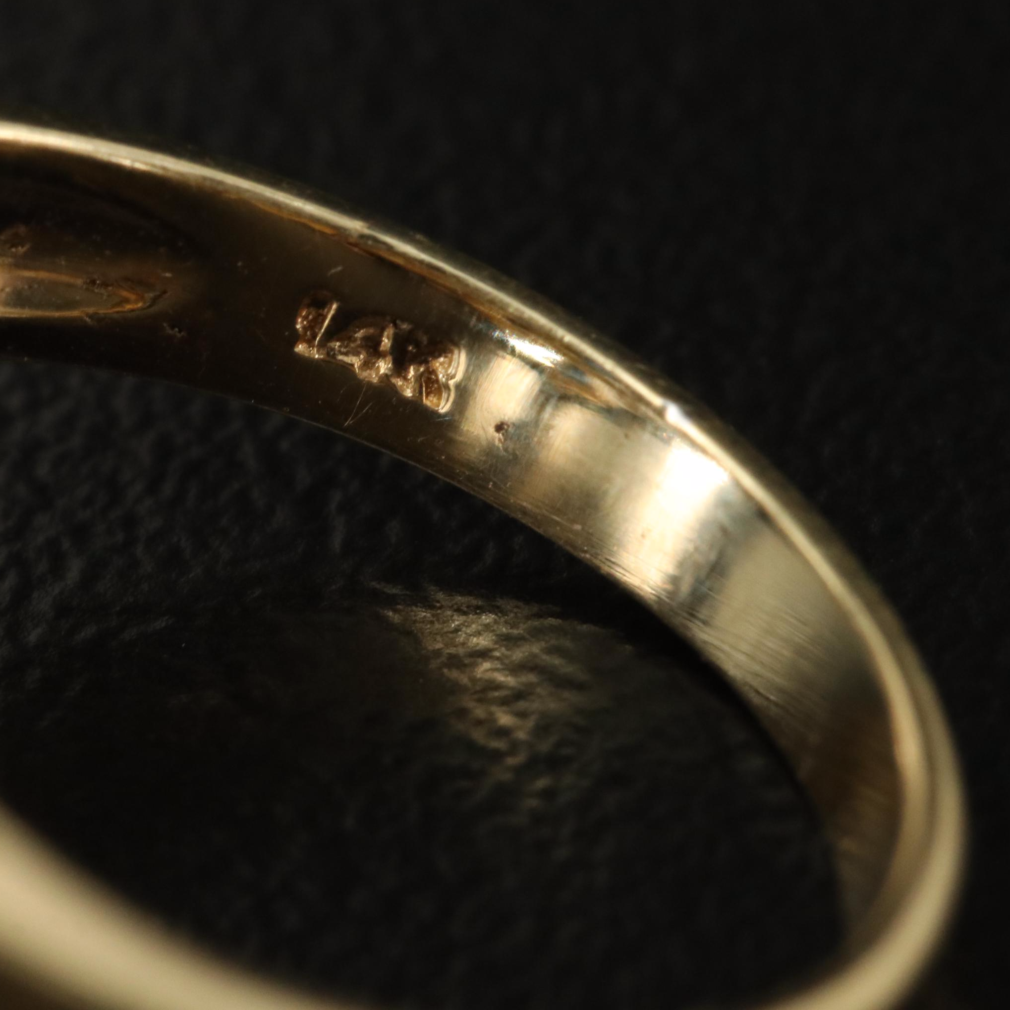 14K Sapphire and Diamond Ring