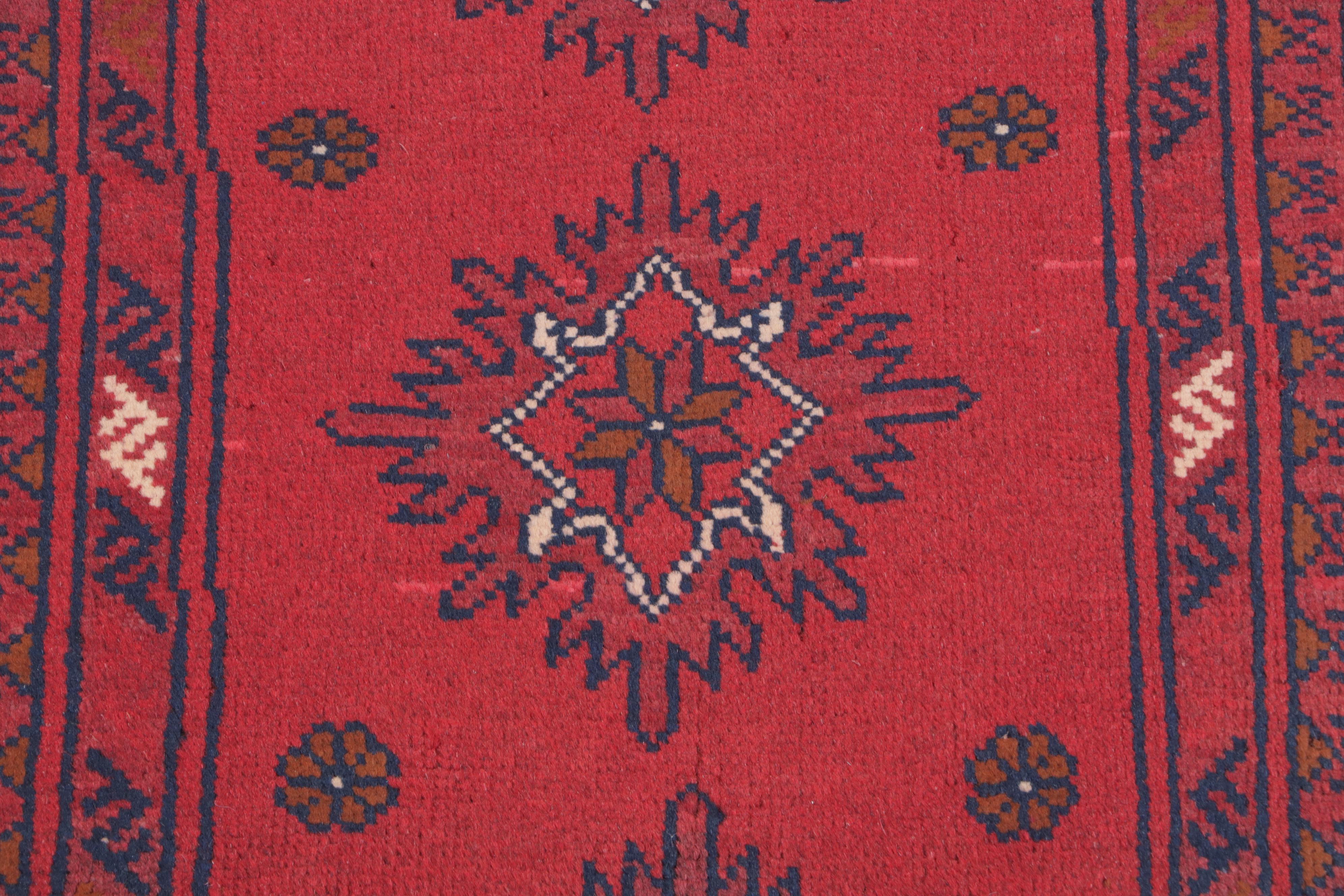 1'9 x 3'5 Hand-Knotted Afghan Baluch Accent Rug