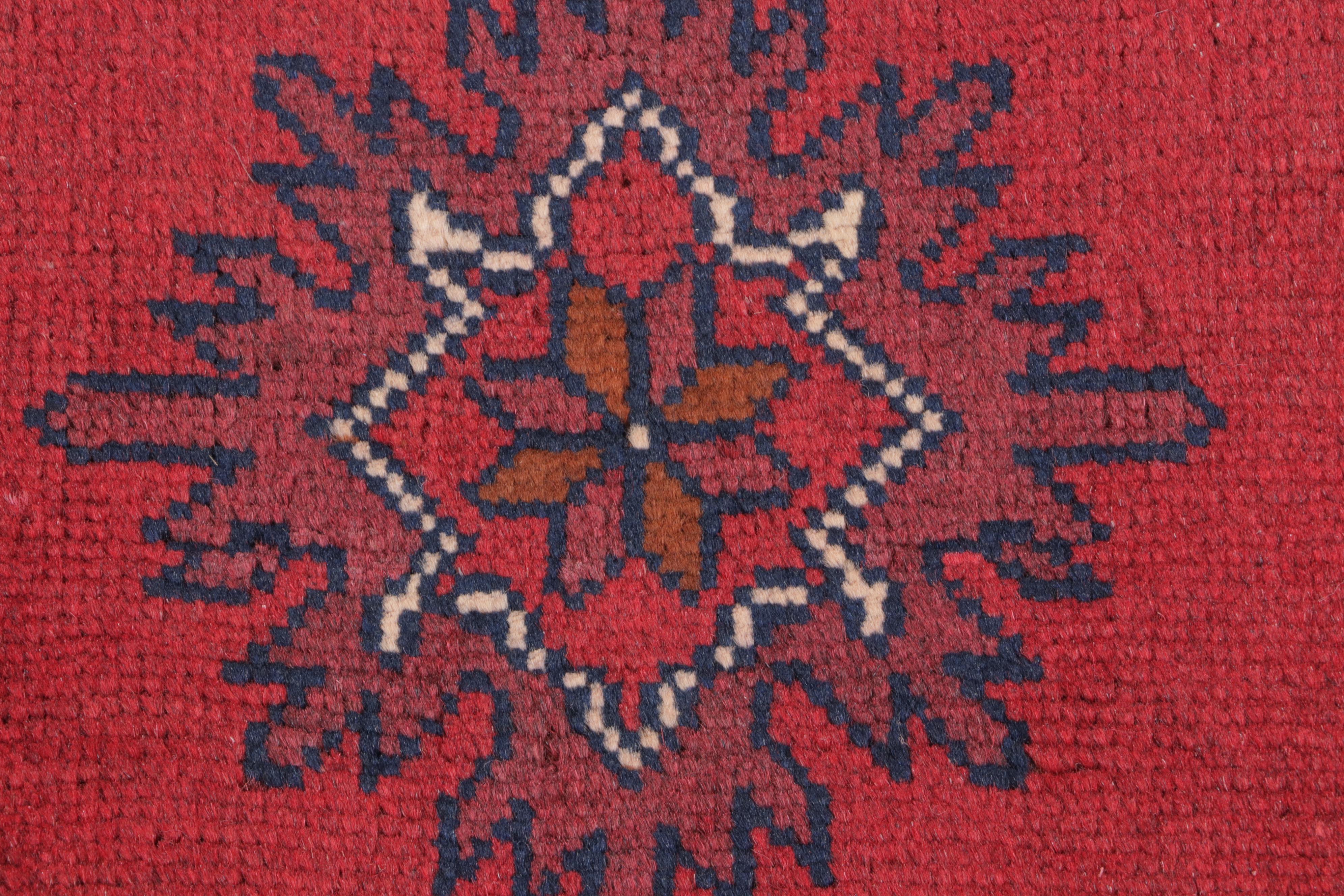 1'9 x 3'5 Hand-Knotted Afghan Baluch Accent Rug