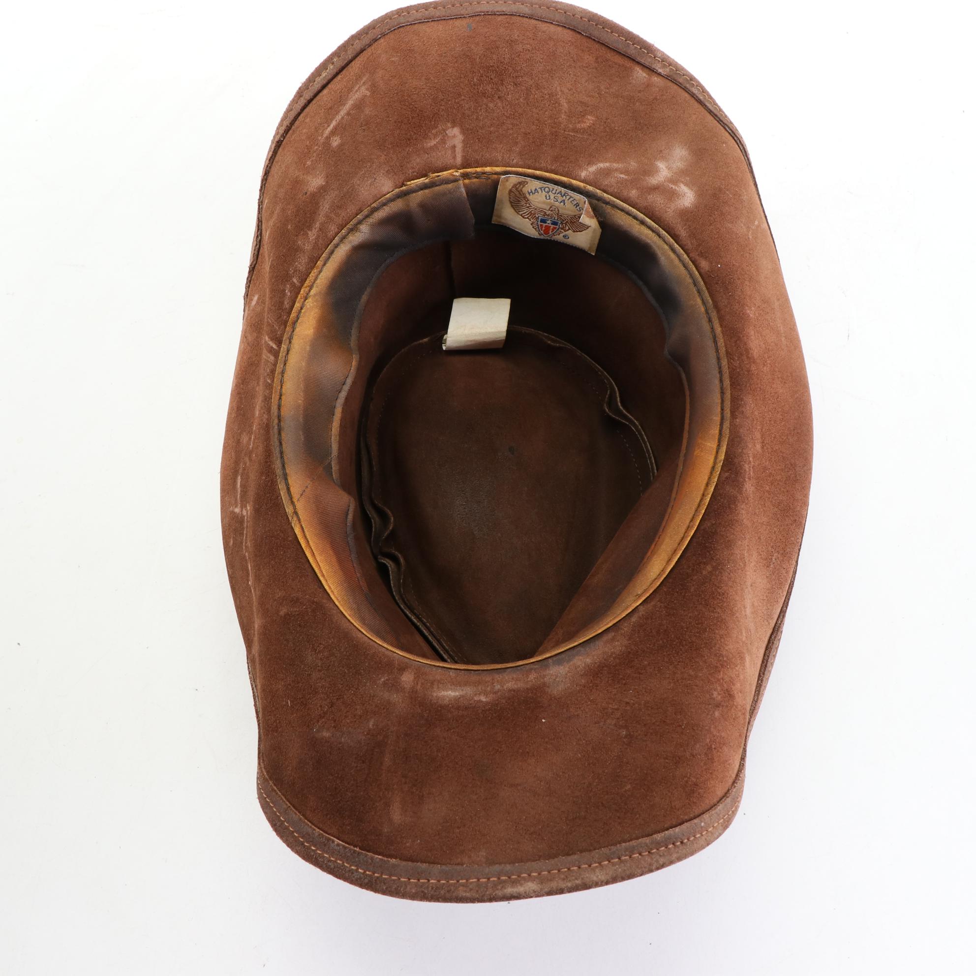 Hatquarters USA and Savoy Hats Leather Cowboy Hats with Other Canvas Hat