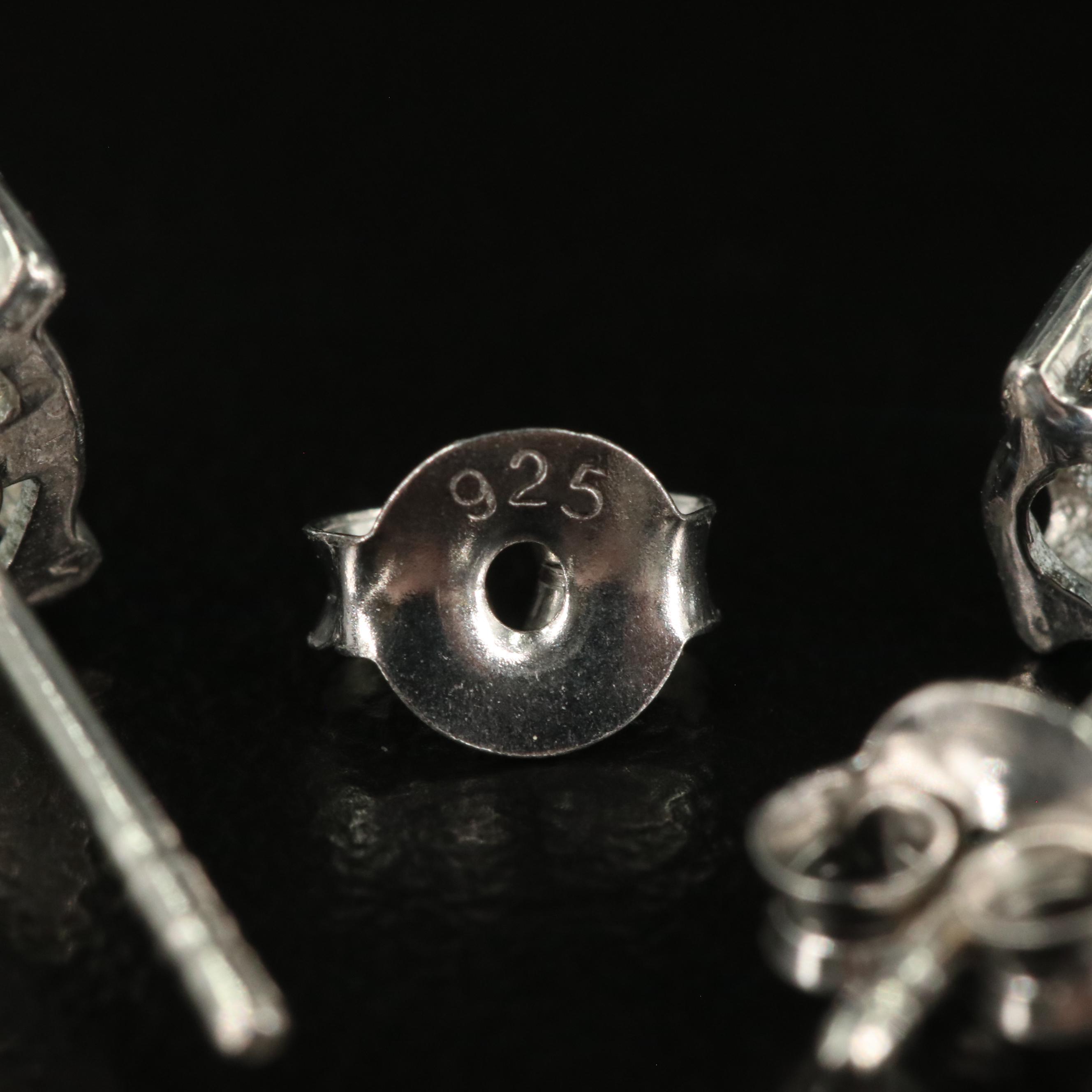 Sterling Blue Topaz Oval Stud Earrings