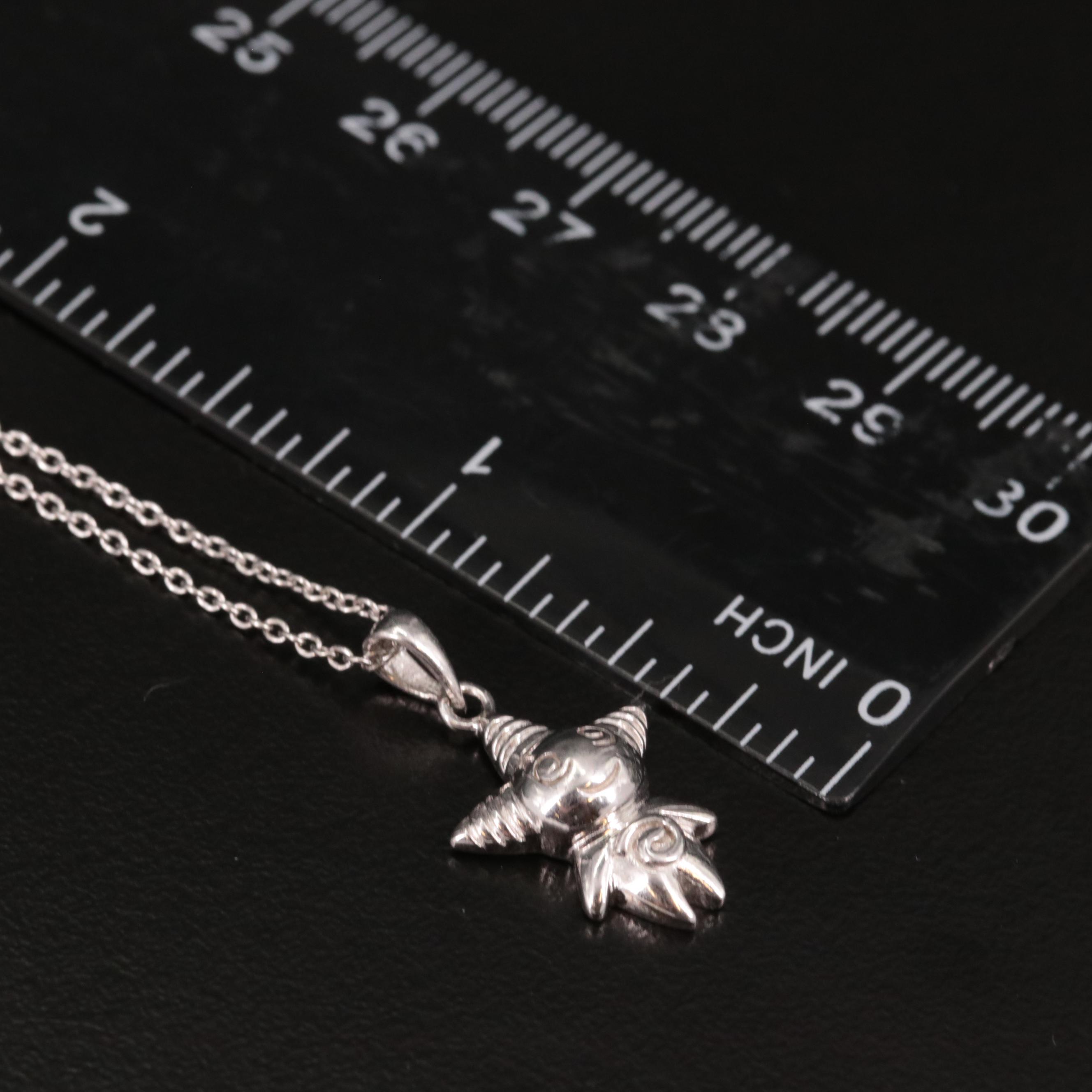 Sterling Clown Pendant Necklace