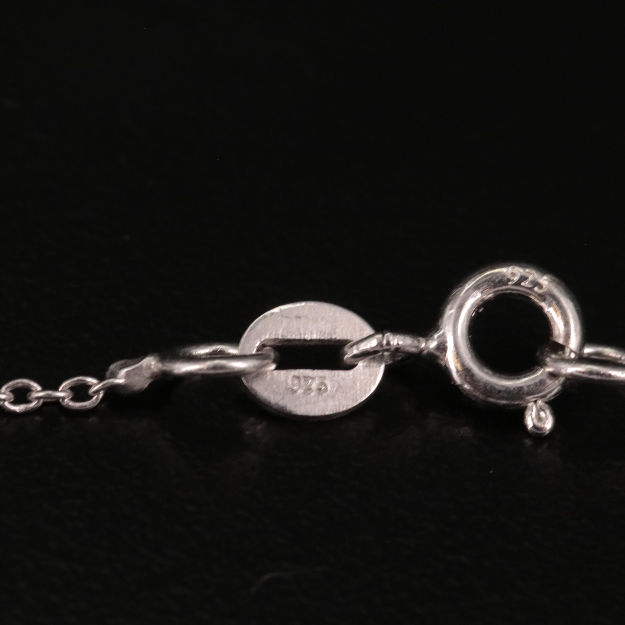 Sterling Clown Pendant Necklace