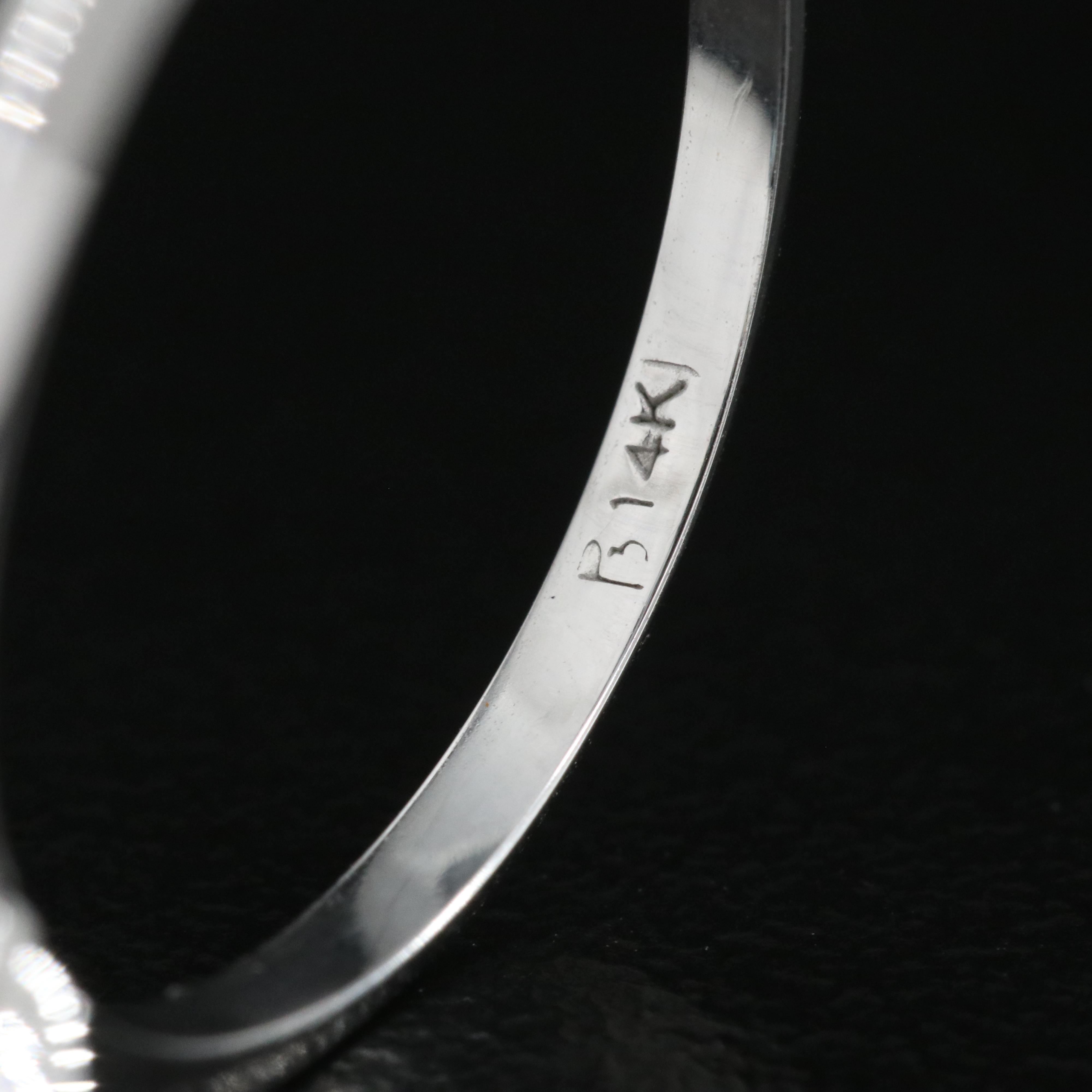 14K 2.03 CT Fancy Dark Blue Diamond Solitaire Ring