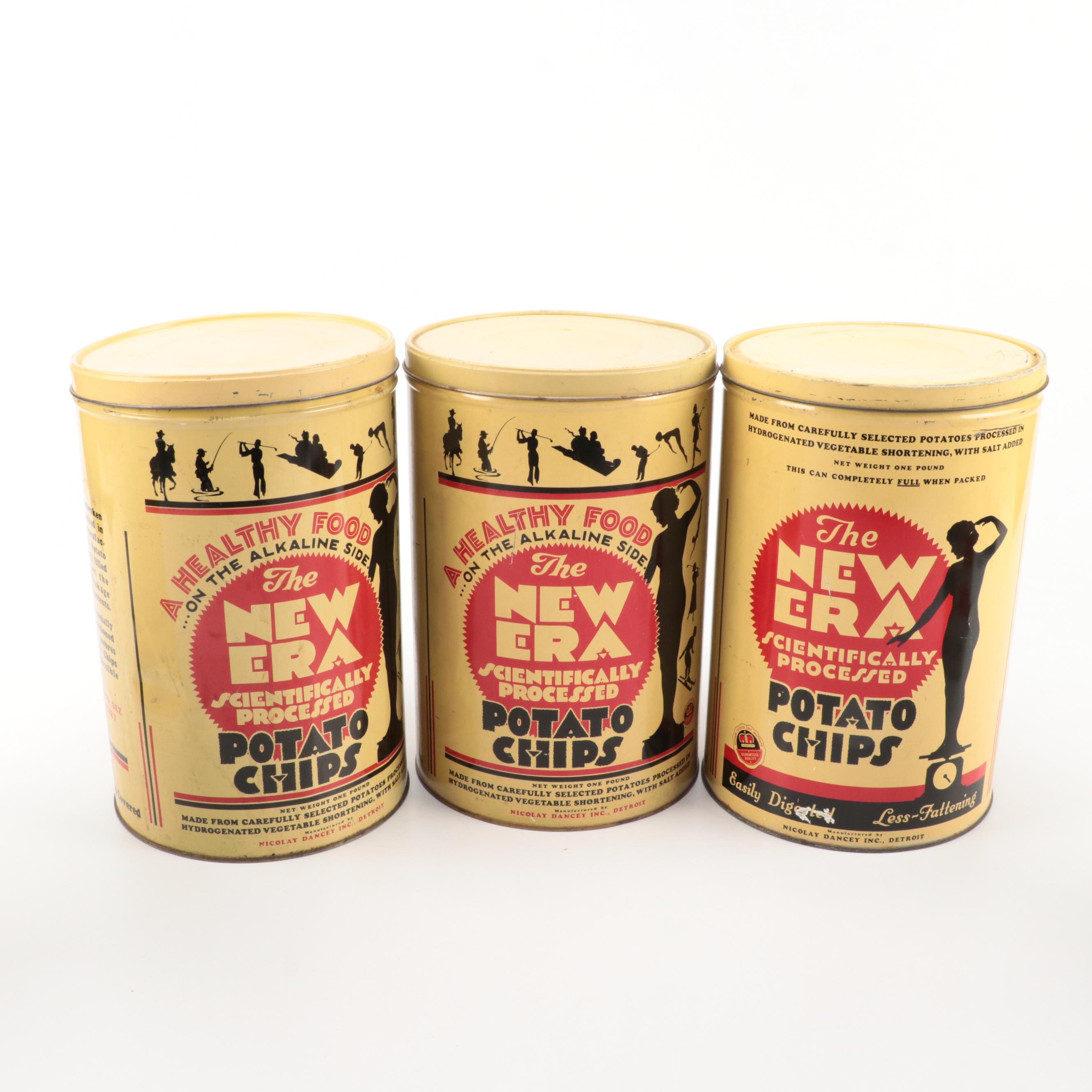 New Era Potato Chips Containers with Saltine Crackers Container