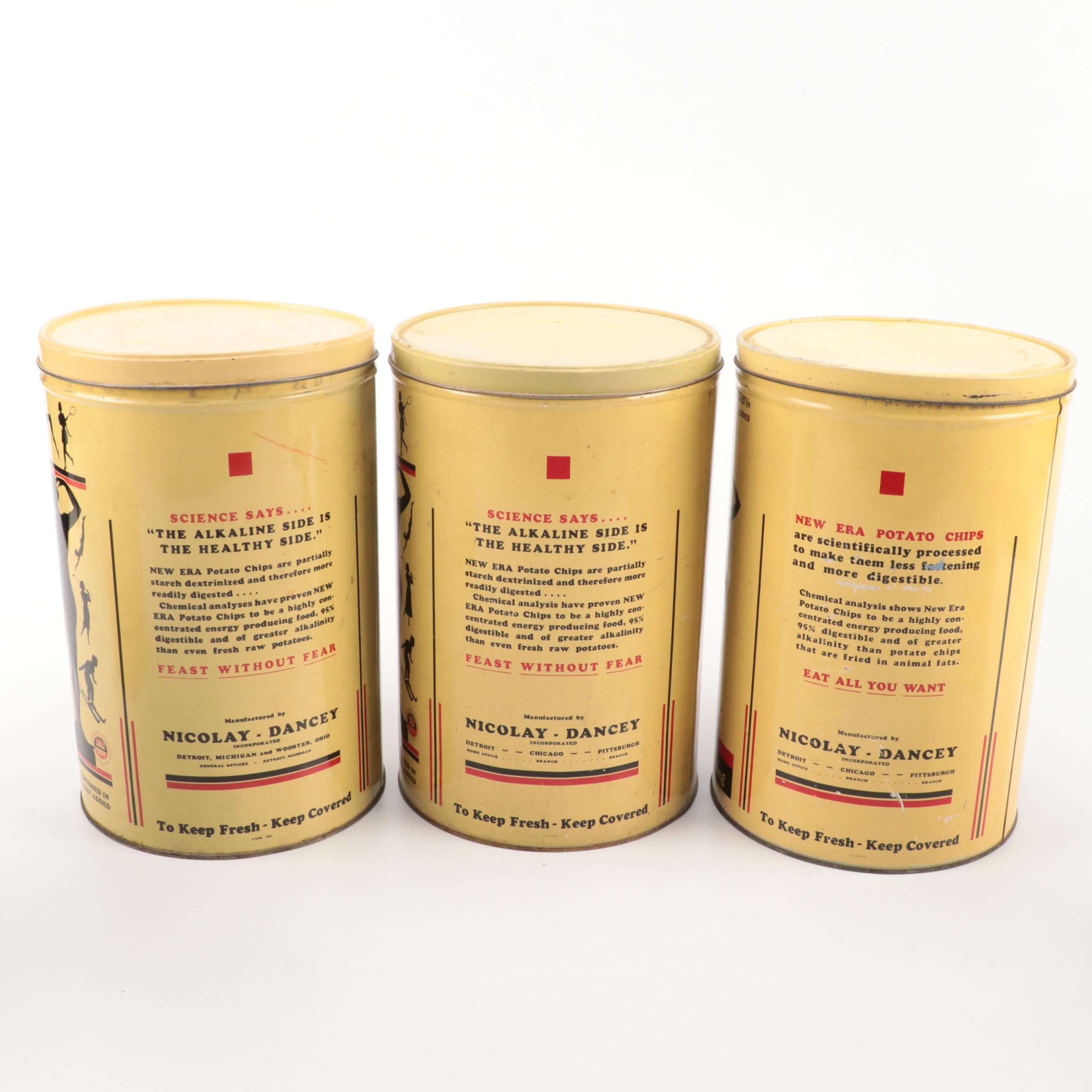 New Era Potato Chips Containers with Saltine Crackers Container