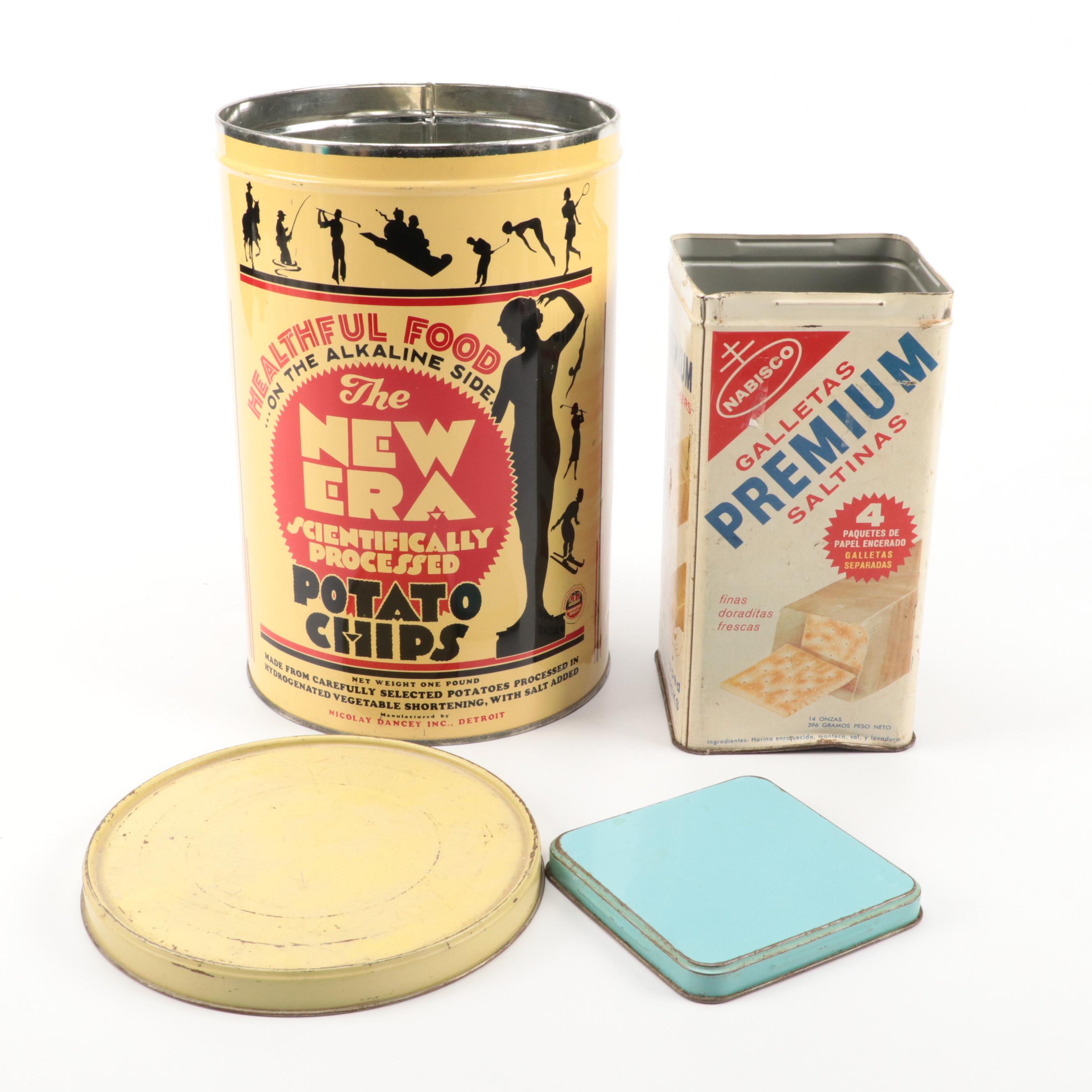 New Era Potato Chips Containers with Saltine Crackers Container