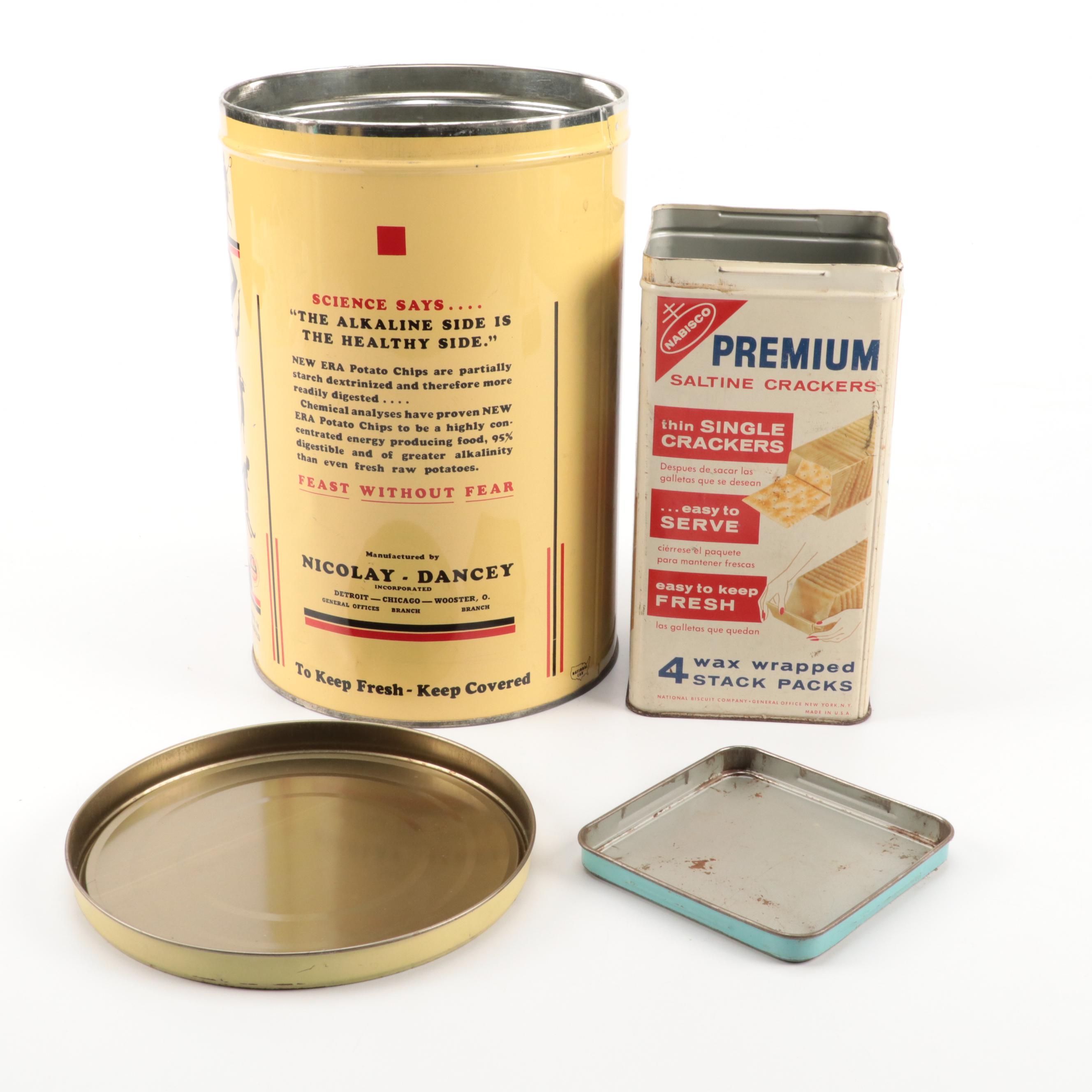 New Era Potato Chips Containers with Saltine Crackers Container