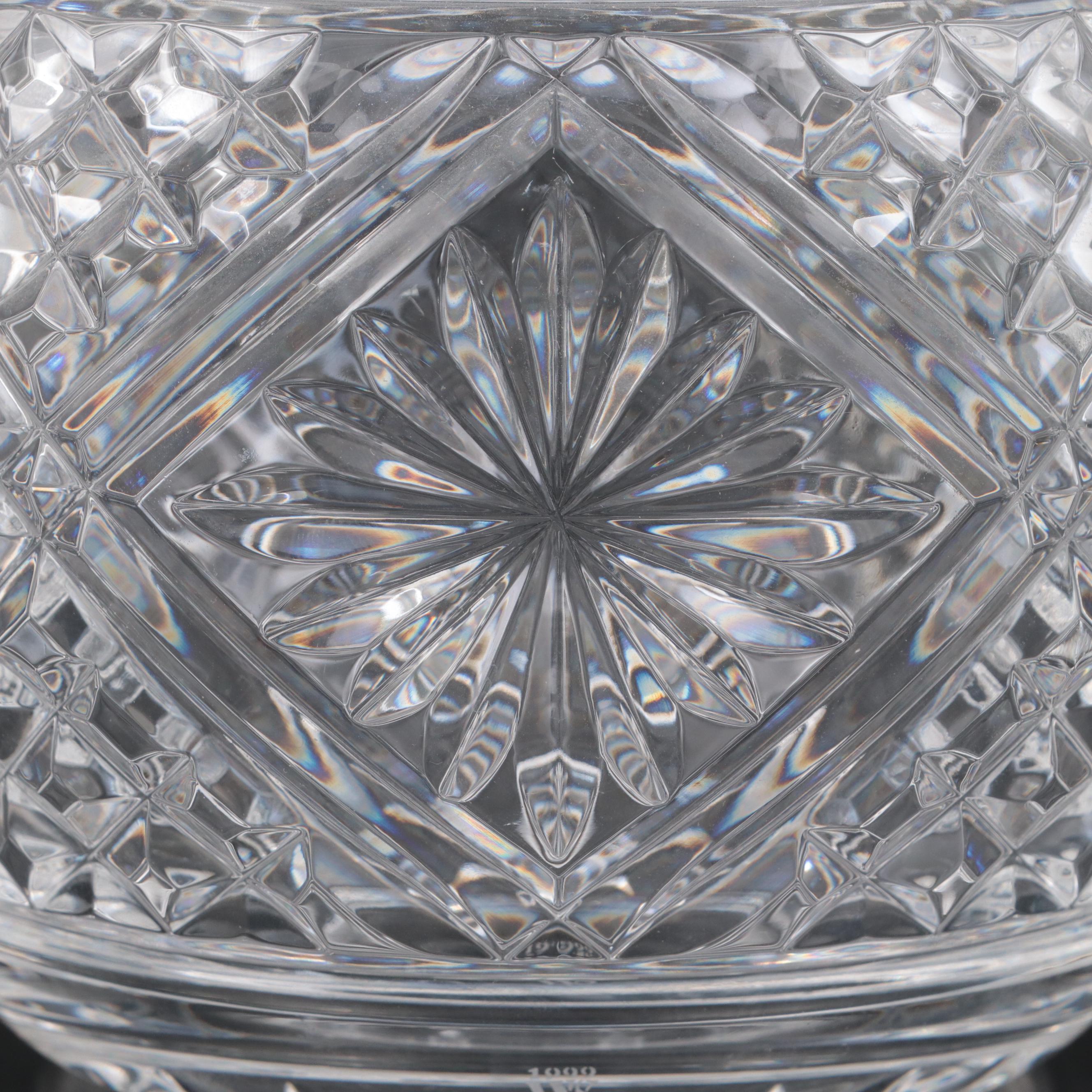 Waterford "Samuel Miller" Biscuit Barrel with Crystal Pedestal Bowl