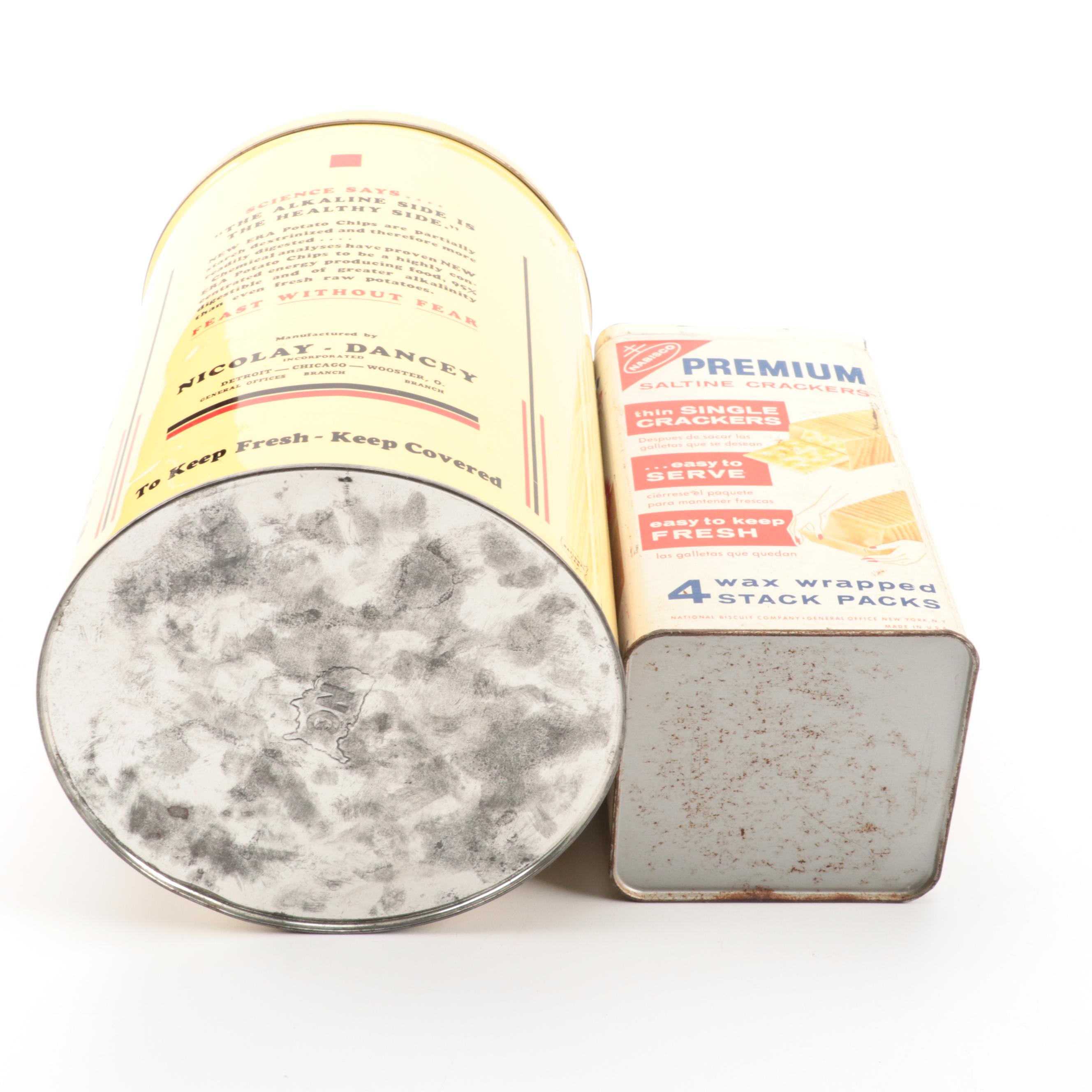 New Era Potato Chips Containers with Saltine Crackers Container