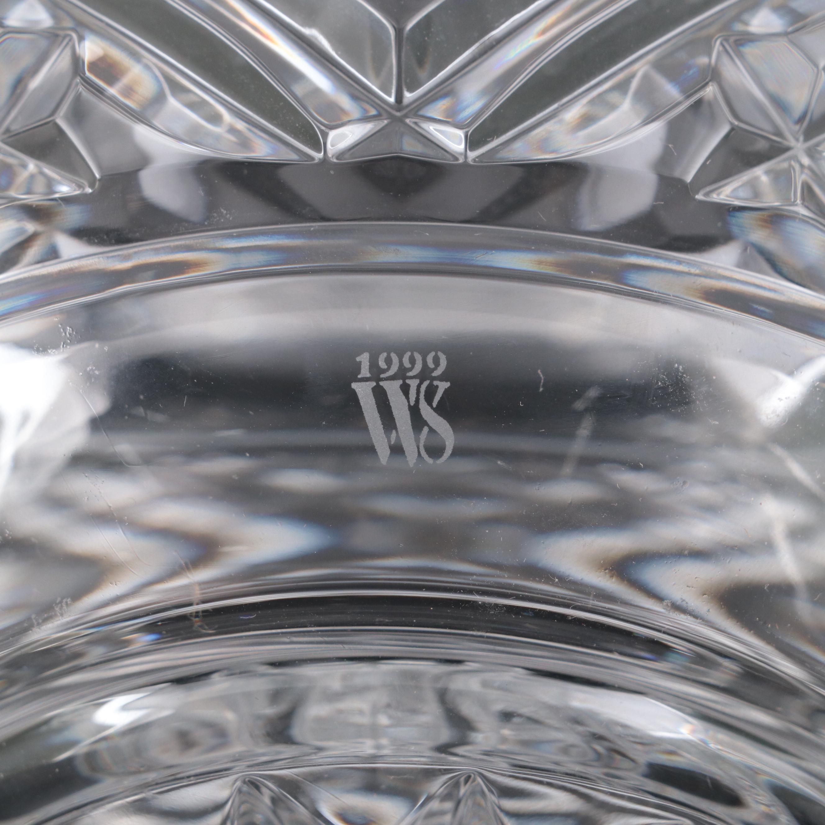 Waterford "Samuel Miller" Biscuit Barrel with Crystal Pedestal Bowl