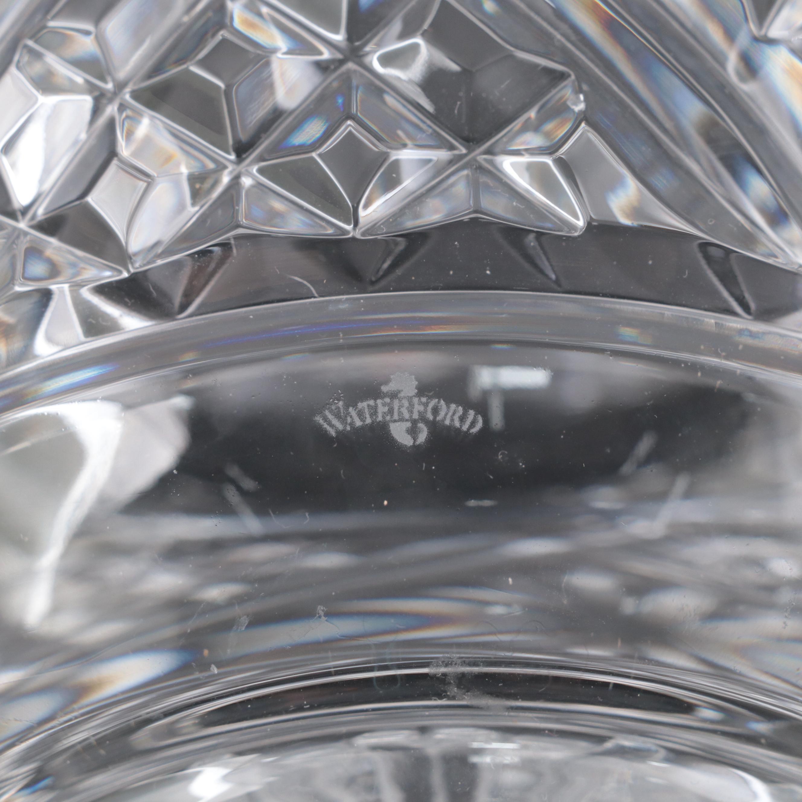 Waterford "Samuel Miller" Biscuit Barrel with Crystal Pedestal Bowl