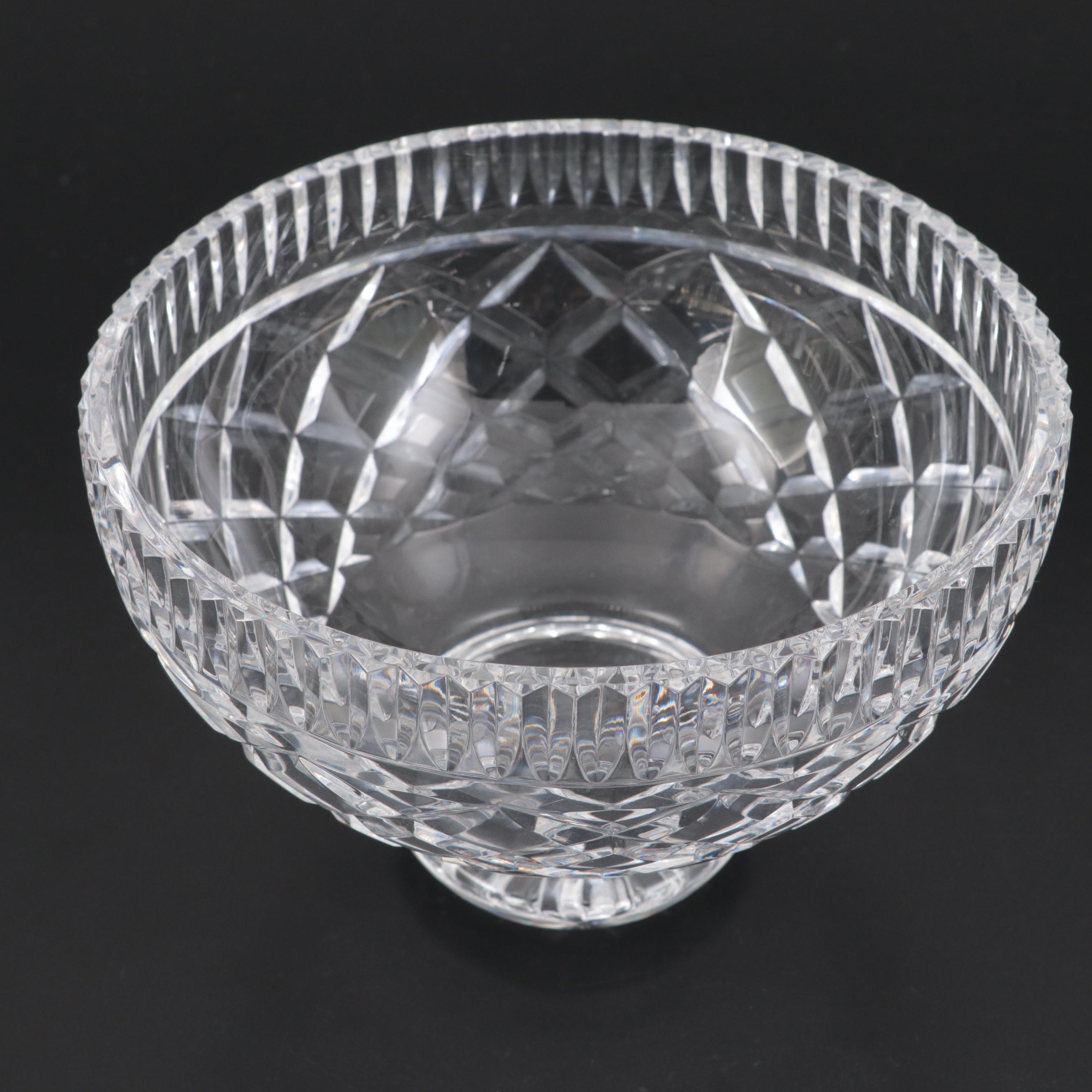 Waterford "Samuel Miller" Biscuit Barrel with Crystal Pedestal Bowl