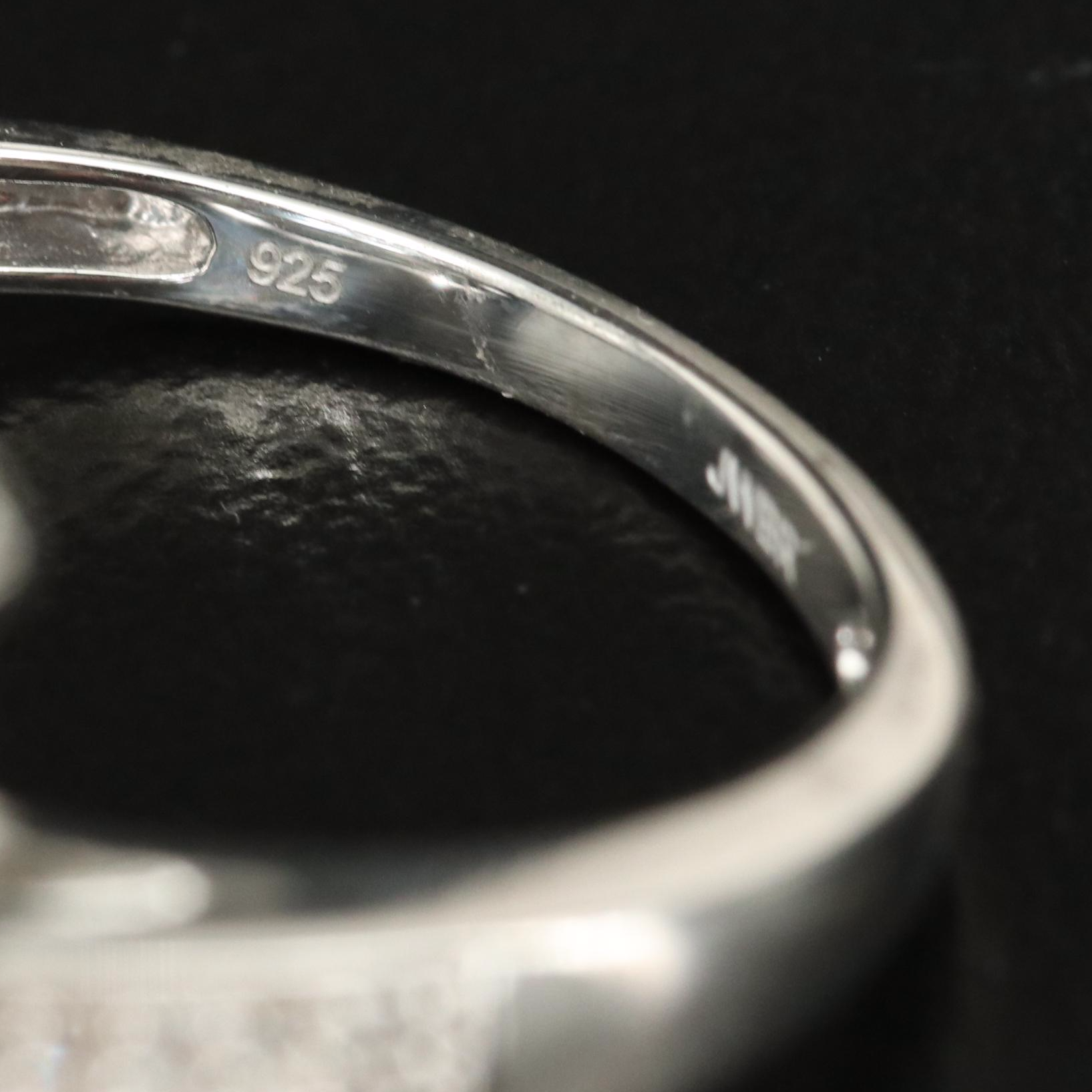 Sterling Swiss Blue Topaz and White Sapphire Ring