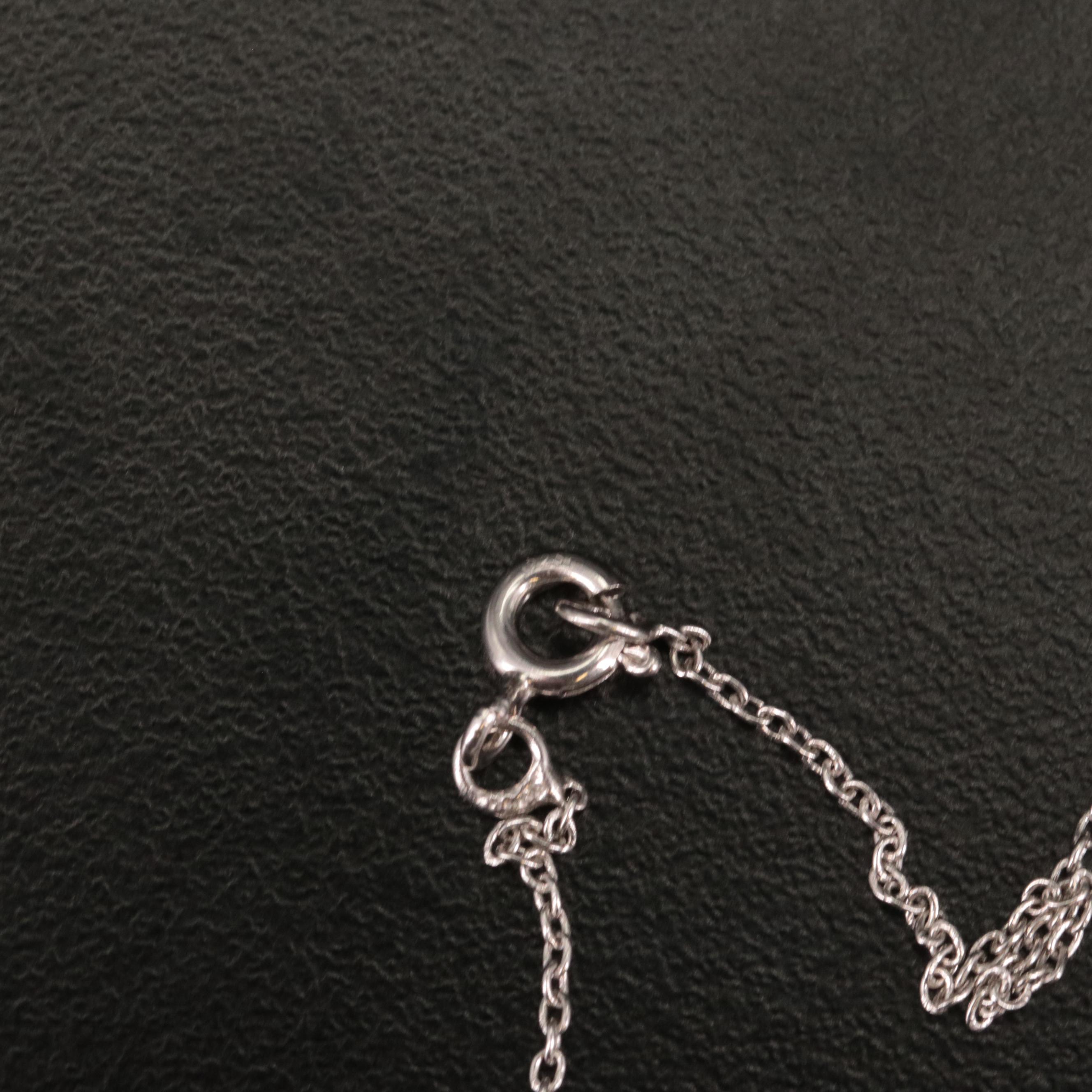 Sterling Rock Crystal Quartz and Ruby Pendant Necklace