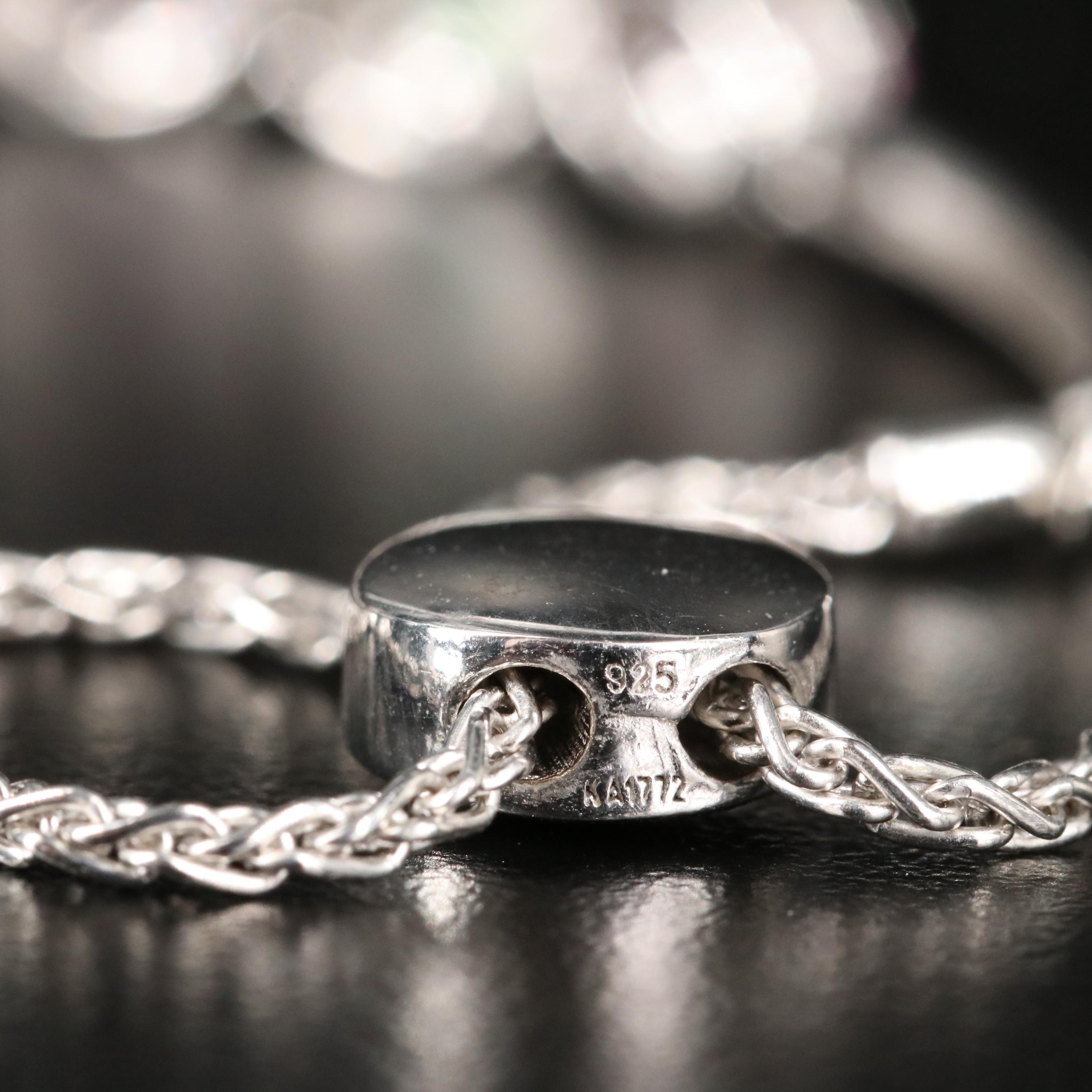 Sterling Sapphire, Opal and Topaz Bolo Bracelet