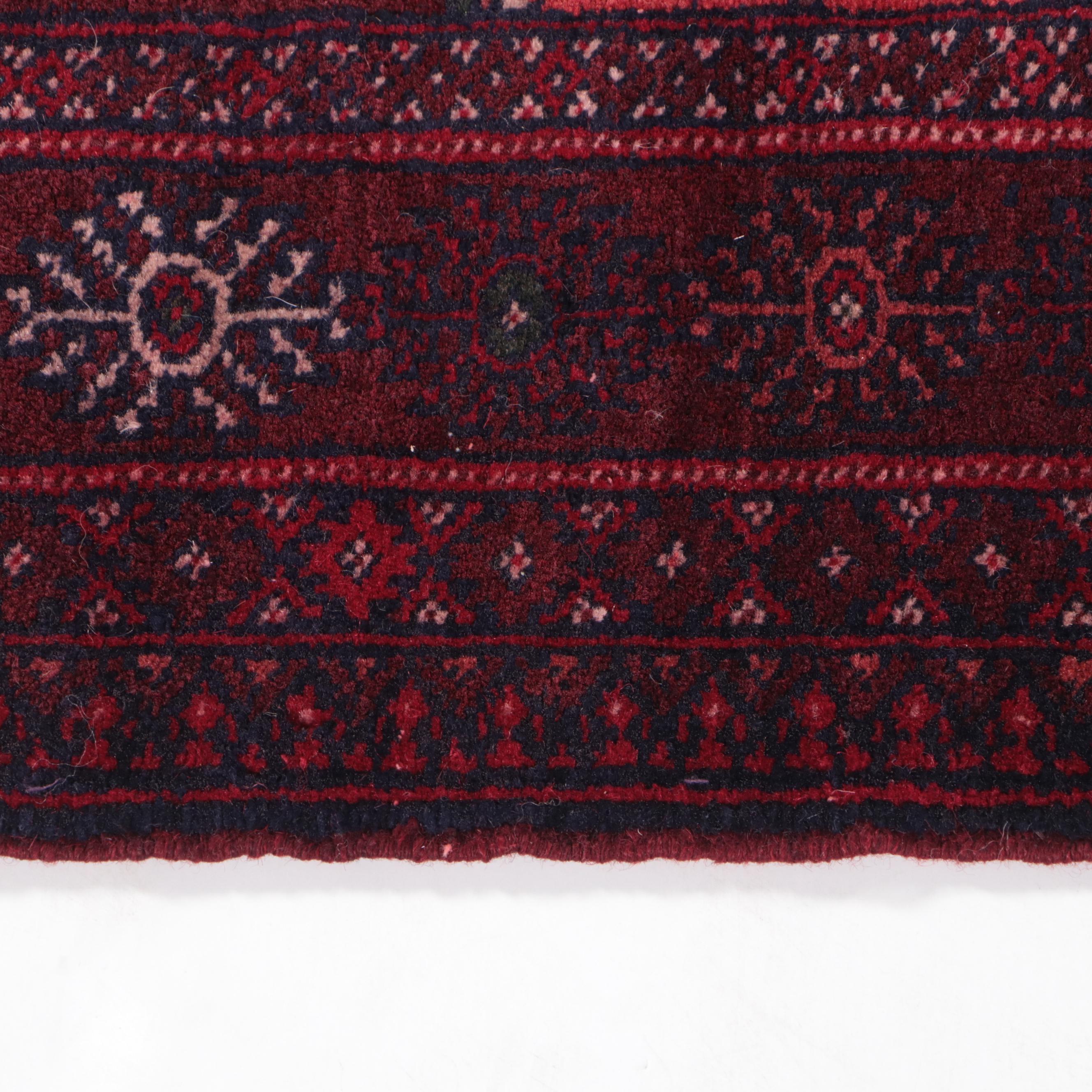 1'10 x 2'7 Hand-Knotted Afghan Baluch Accent Rug