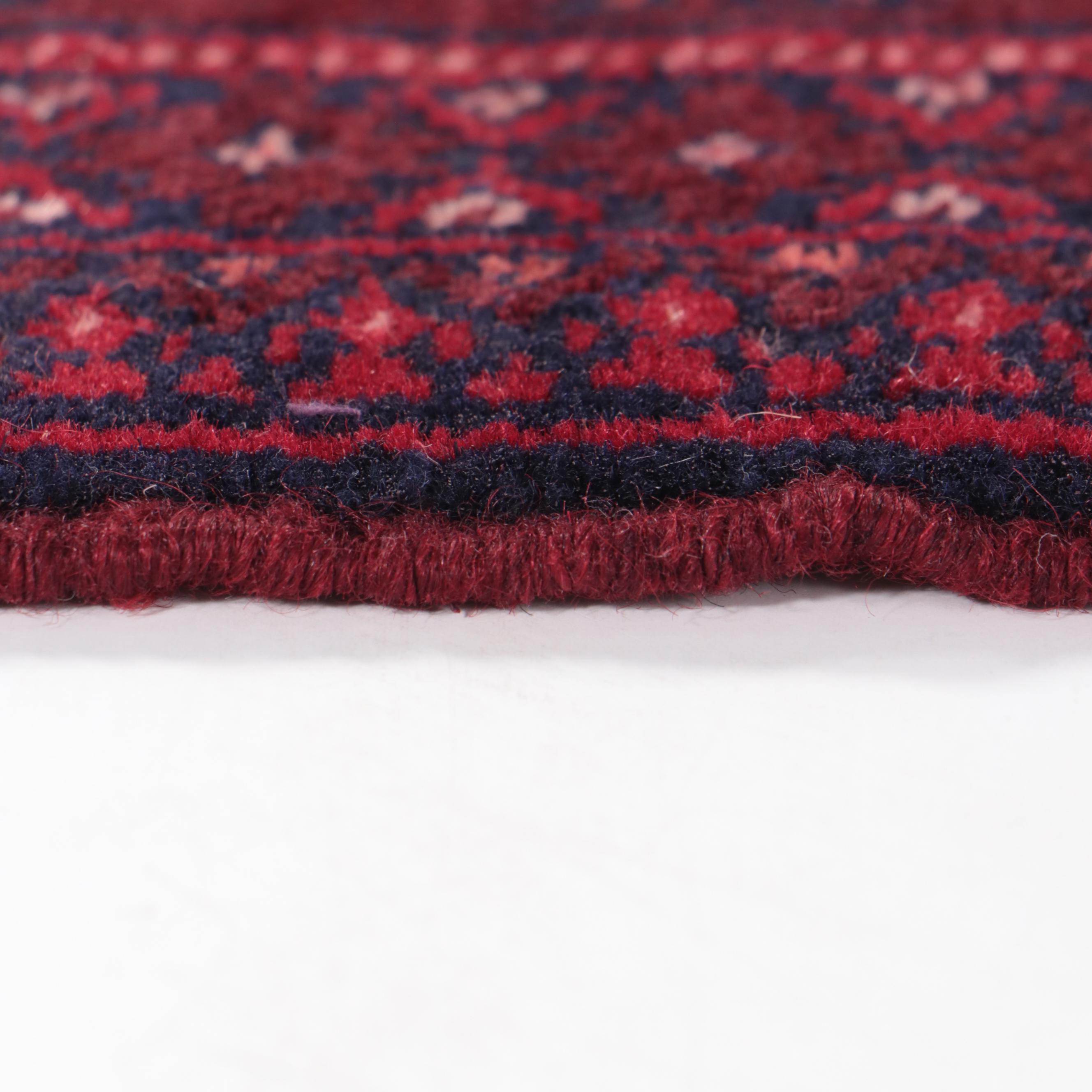 1'10 x 2'7 Hand-Knotted Afghan Baluch Accent Rug