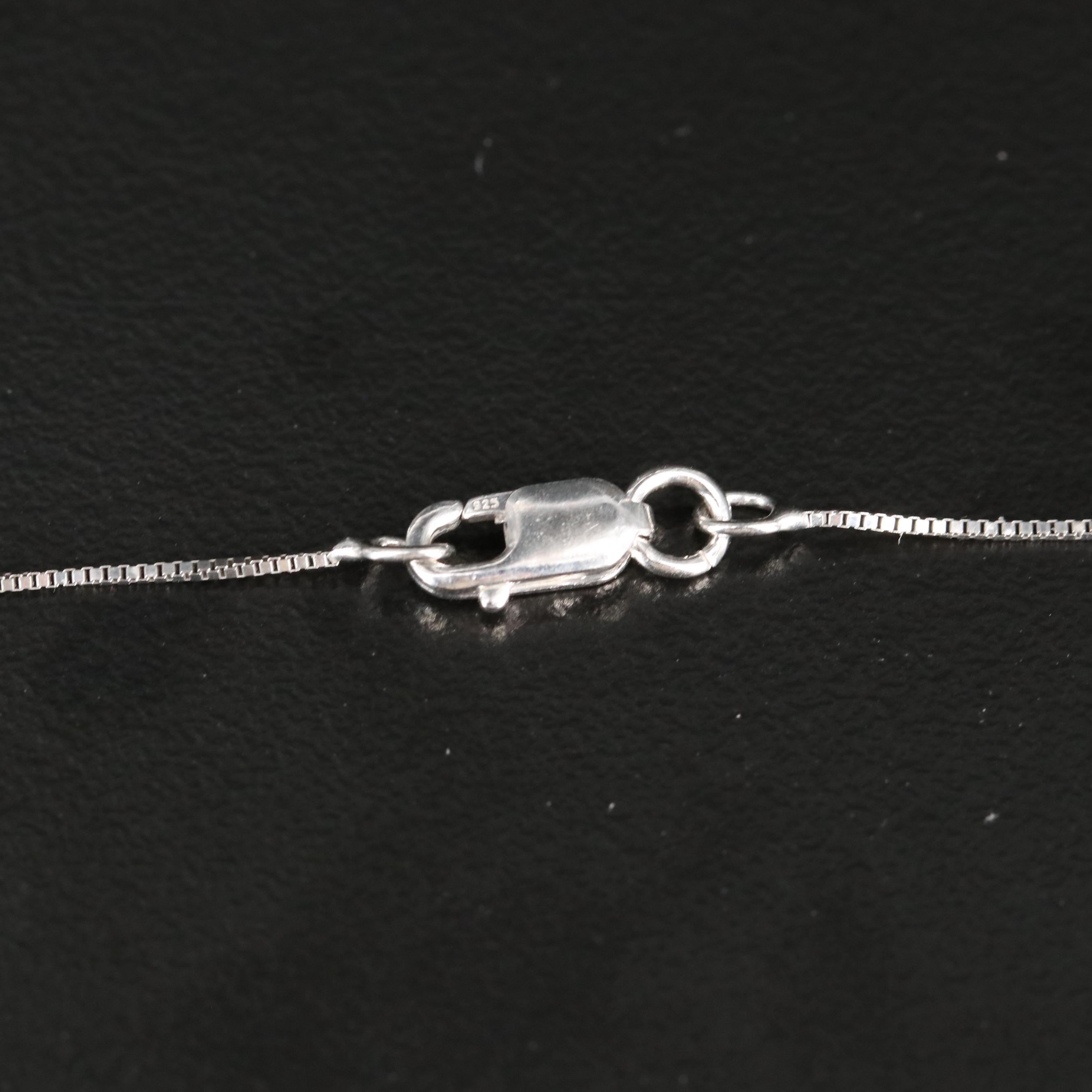 Sterling Opal and Topaz Cluster Pendant Necklace