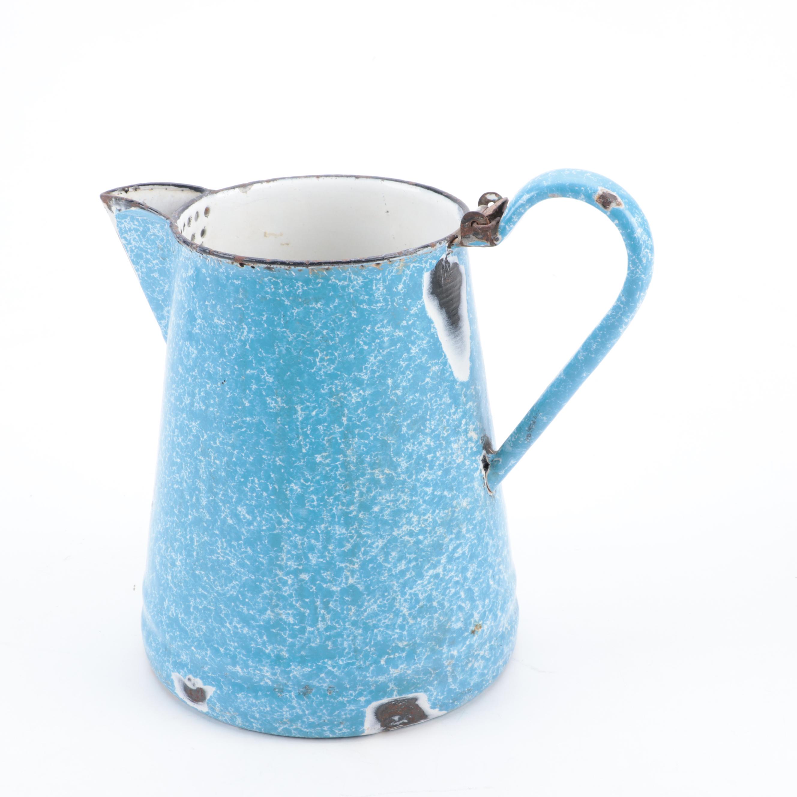 Enamel Spatterware and Other Coffee Pots