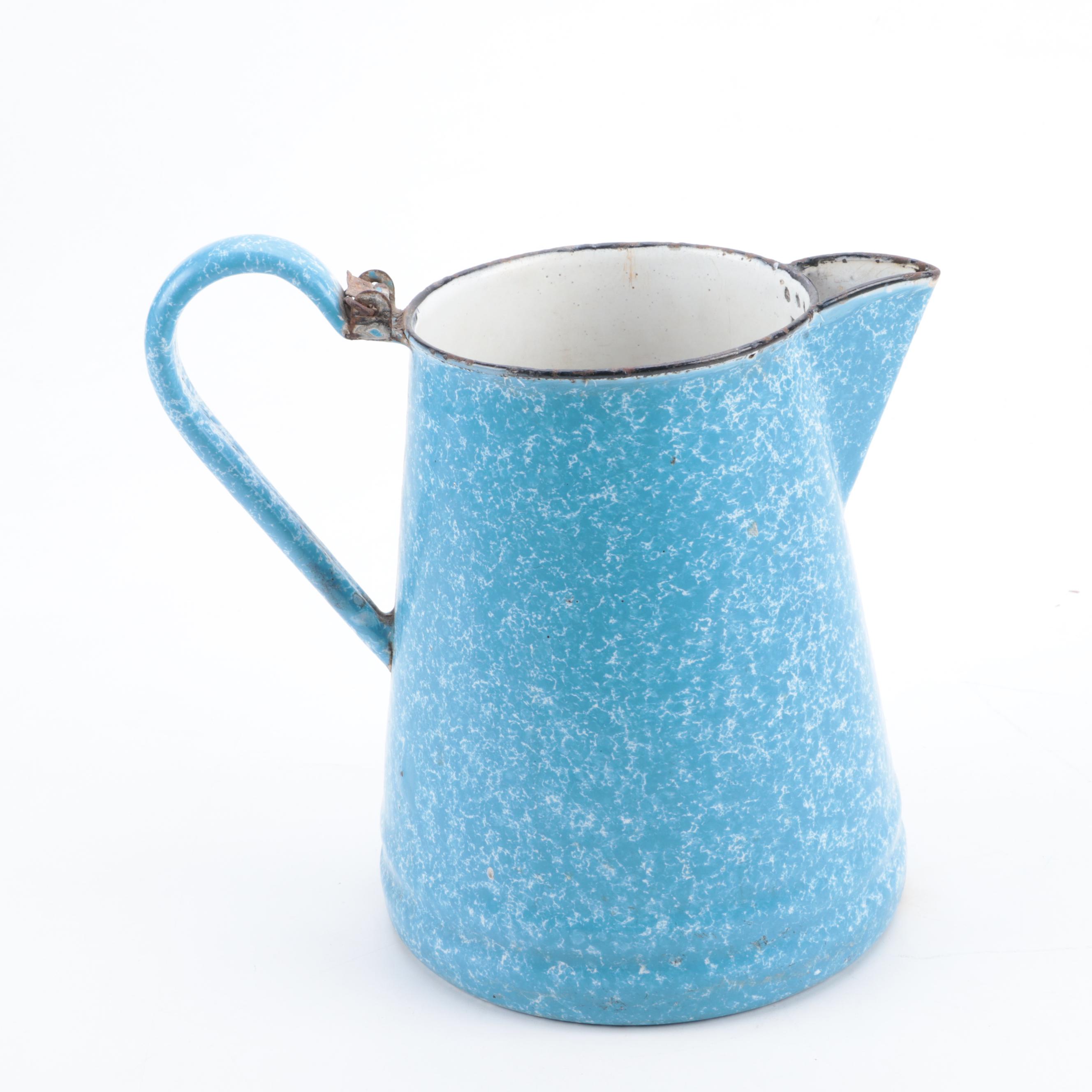 Enamel Spatterware and Other Coffee Pots