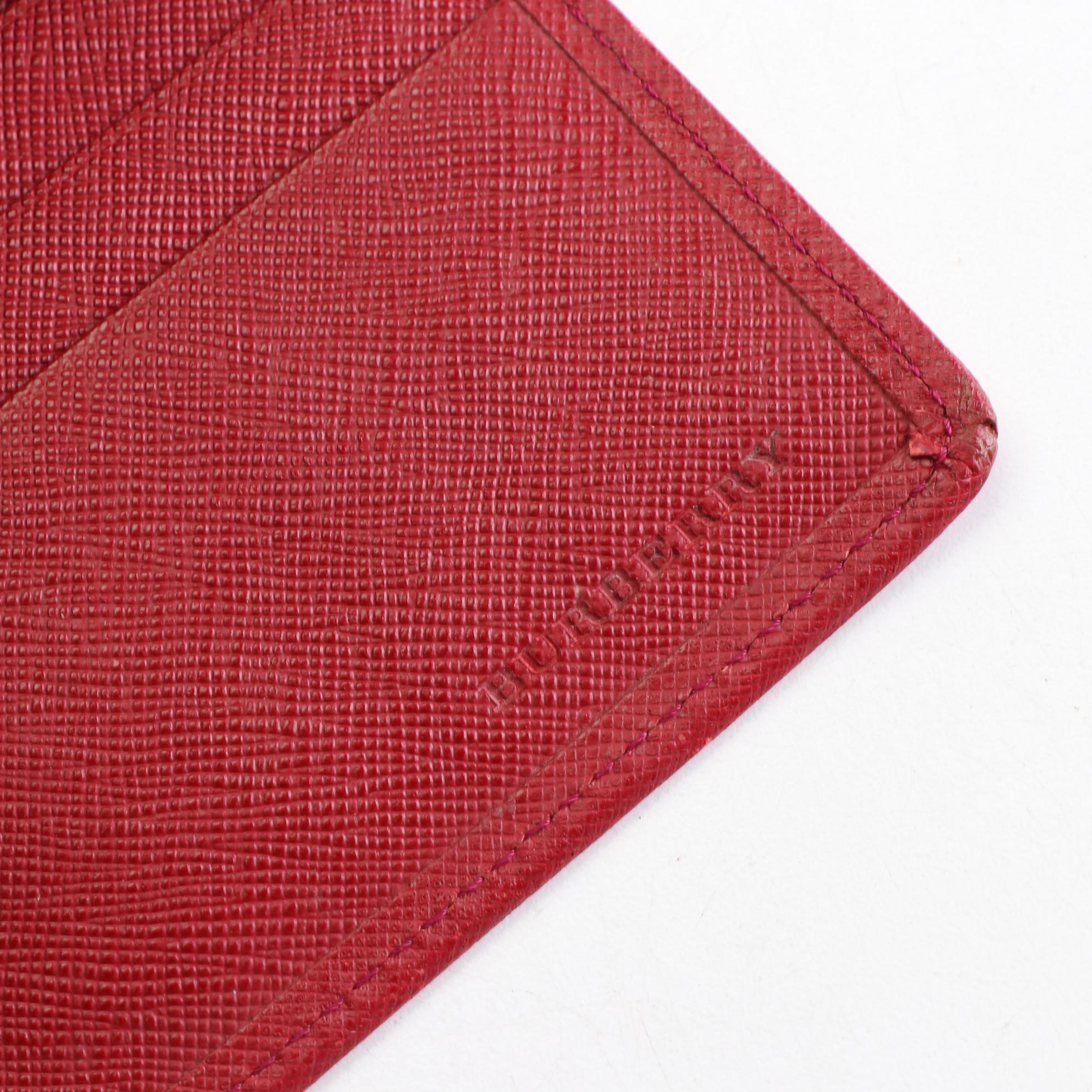 Burberry Continental Wallet in "Nova Check" Nylon Canvas and Saffiano Leather