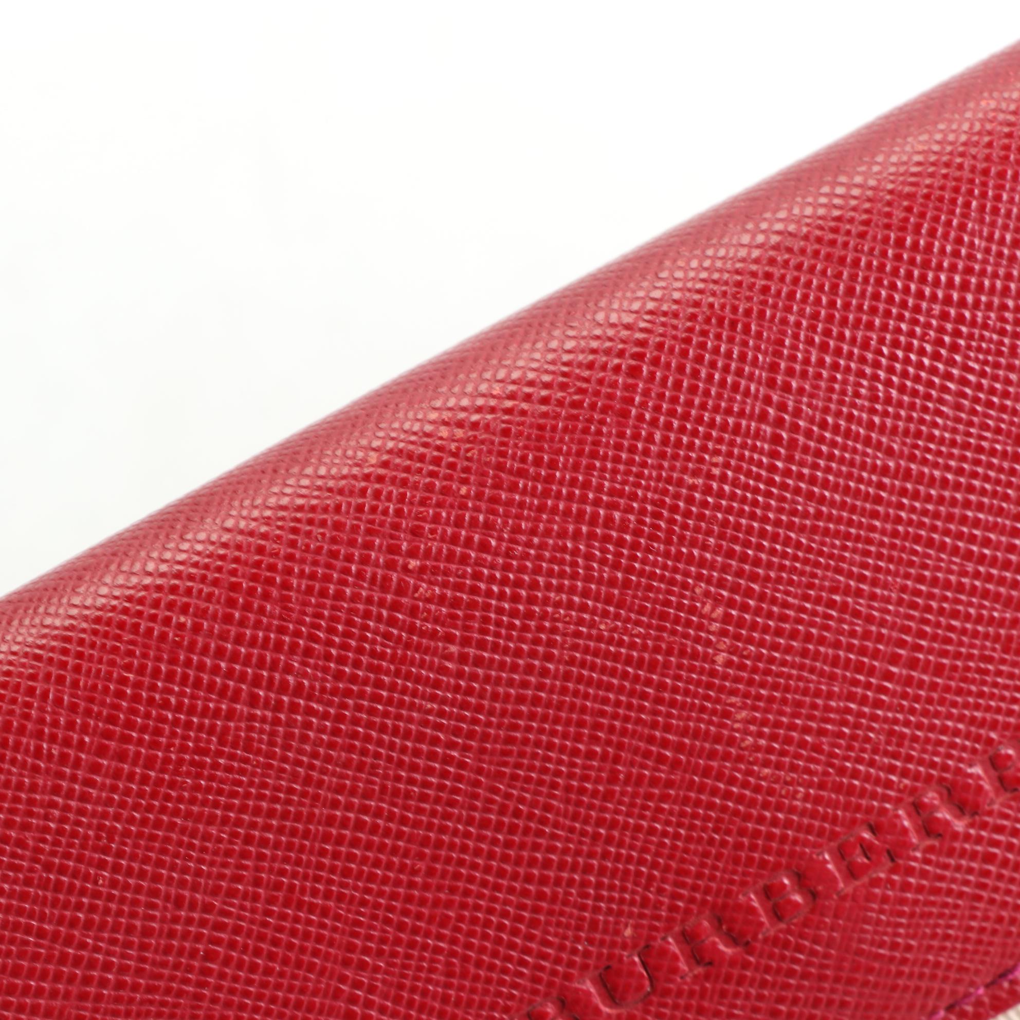 Burberry Continental Wallet in "Nova Check" Nylon Canvas and Saffiano Leather