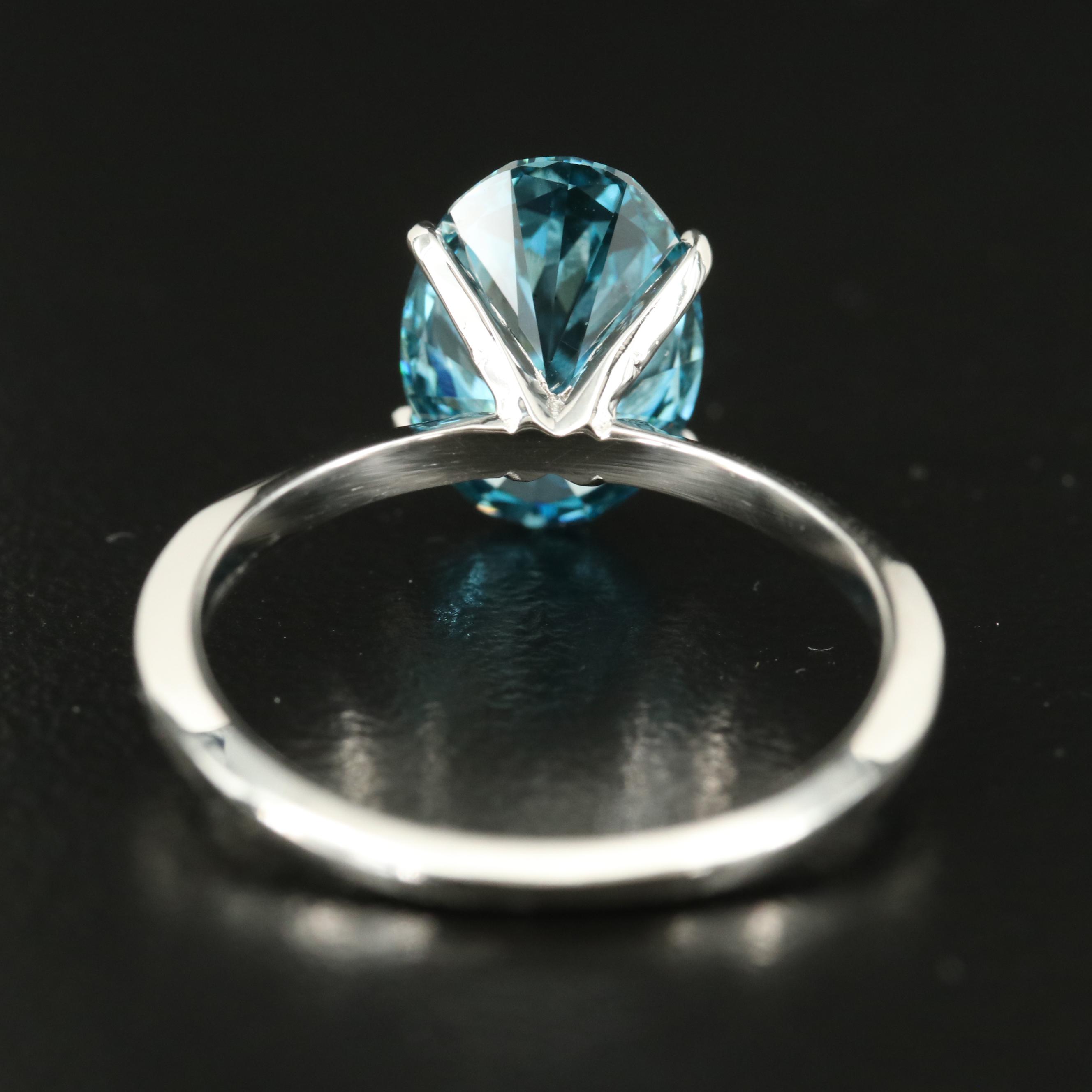 14K 2.15 CT Lab Grown Diamond Ring with Online Digital IGI Report