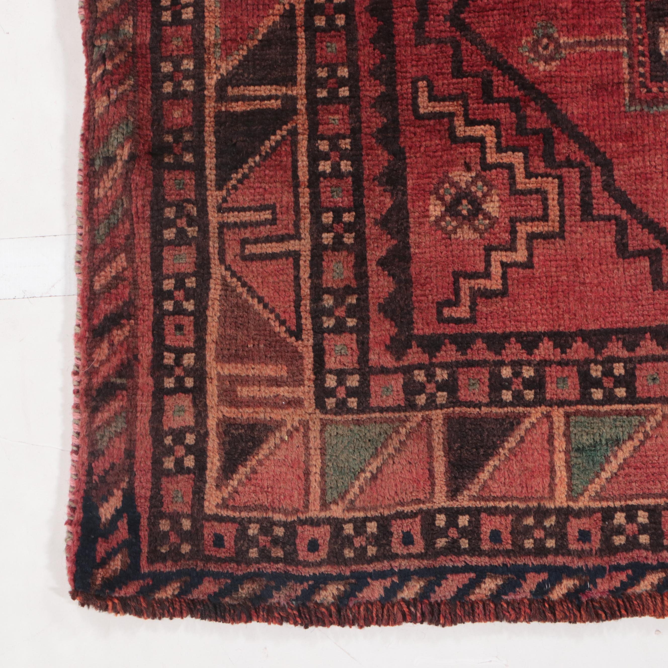 4'7 x 7'11 Hand-Knotted Persian Kurdish Area Rug