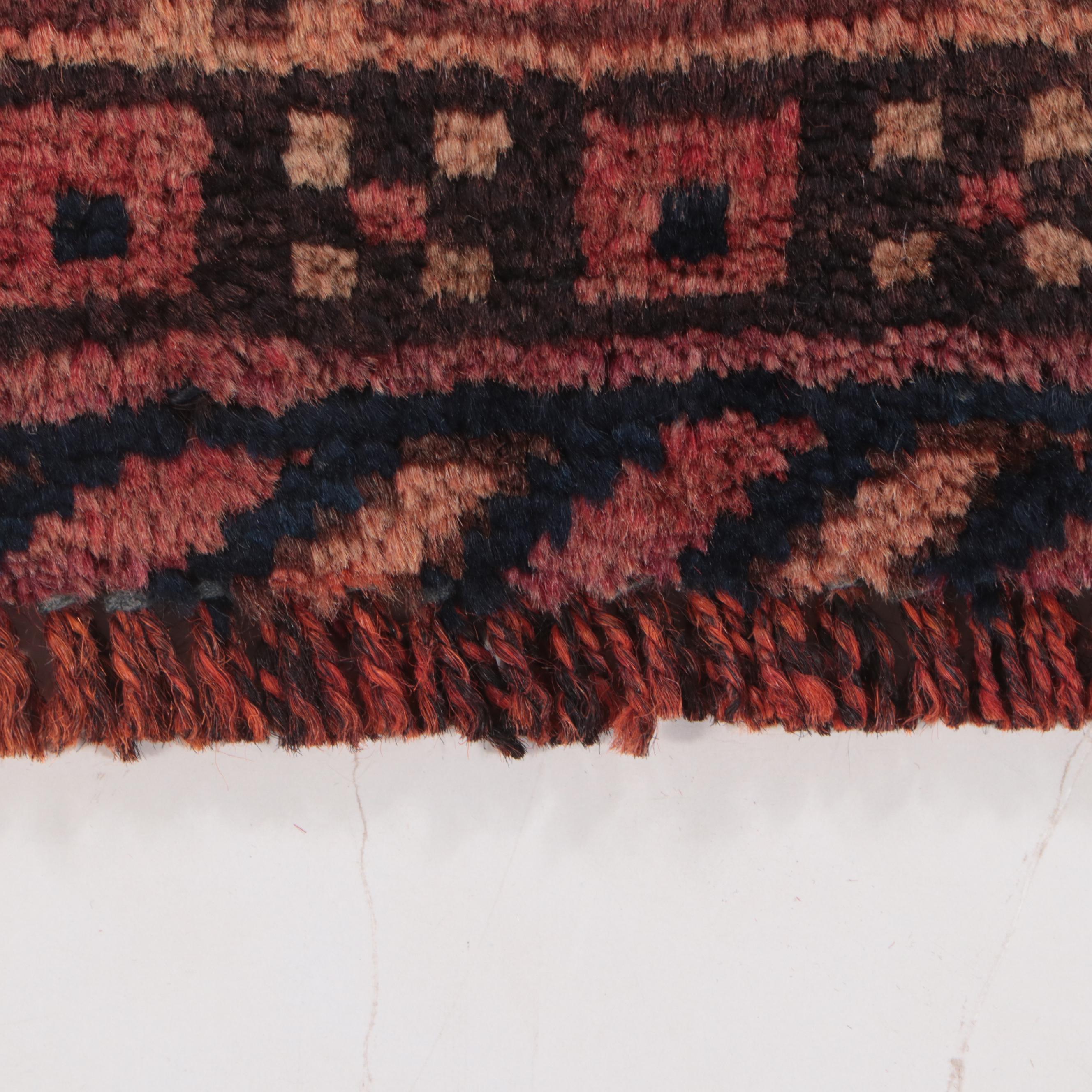 4'7 x 7'11 Hand-Knotted Persian Kurdish Area Rug