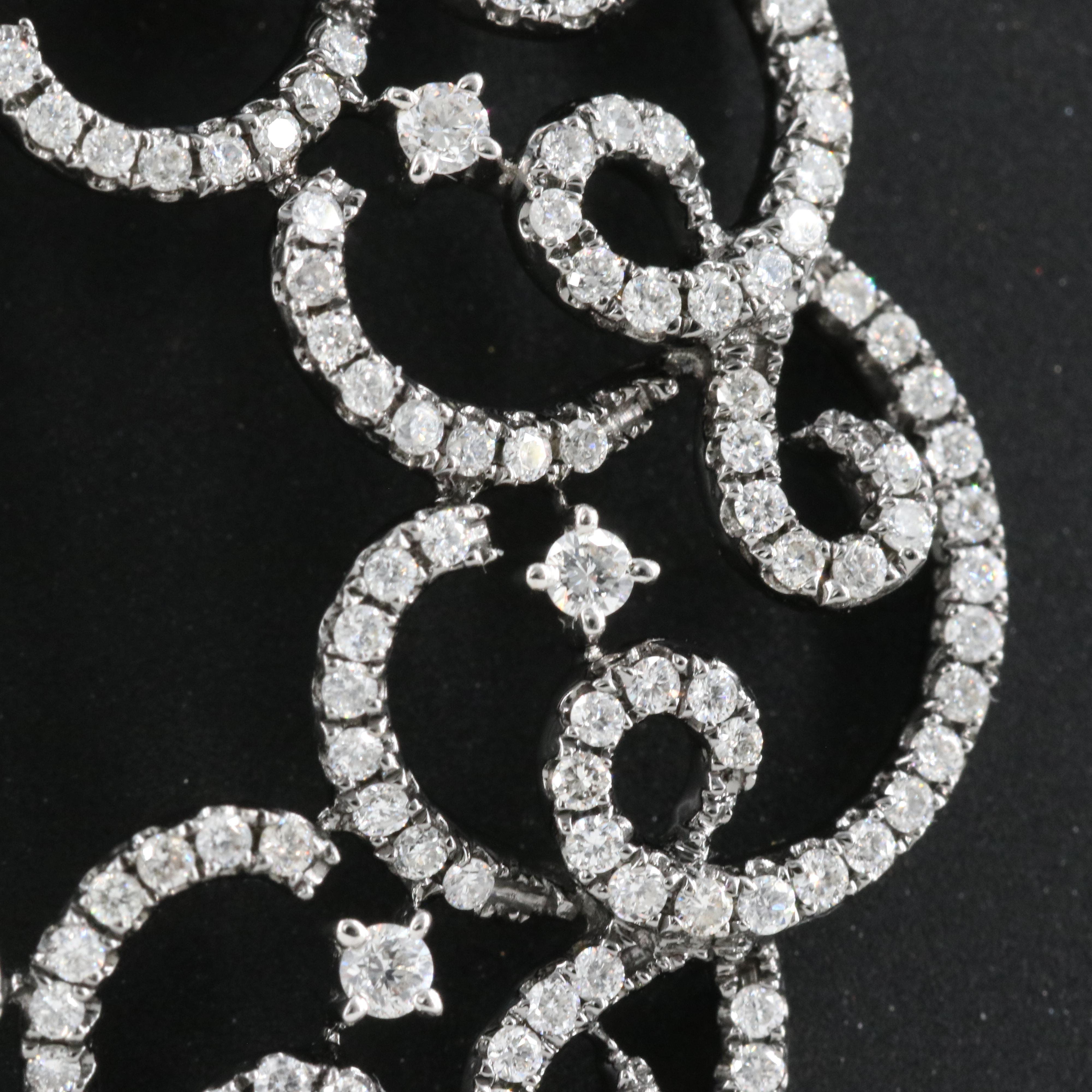 18K 1.10 CTW Diamond Pendant Necklace