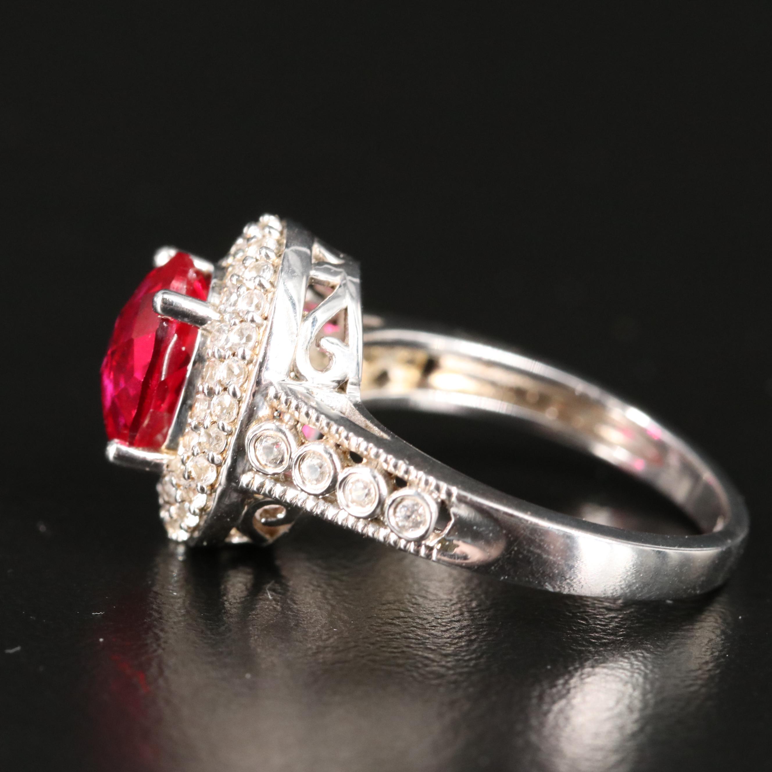 Sterling Ruby and Sapphire Ring