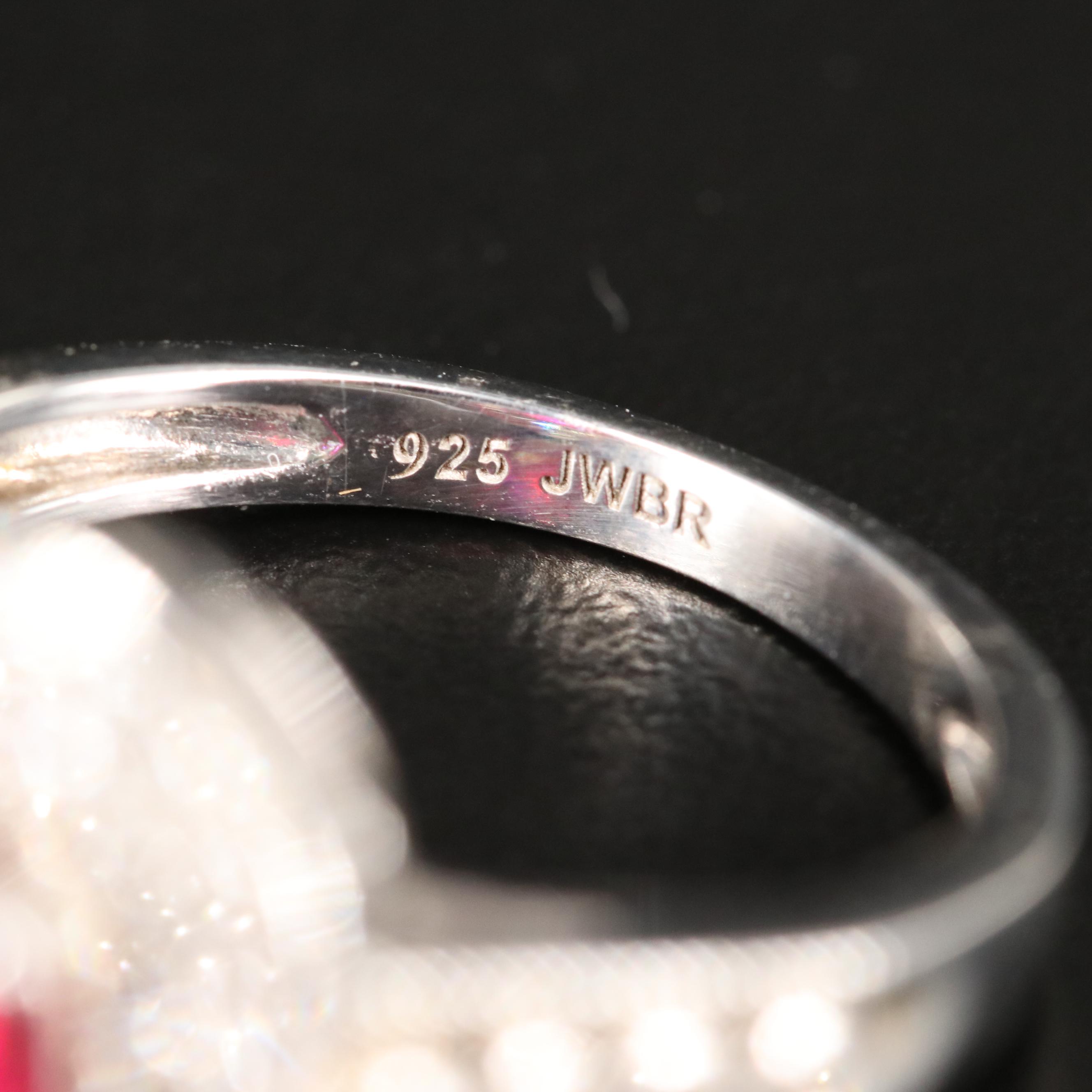 Sterling Ruby and Sapphire Ring